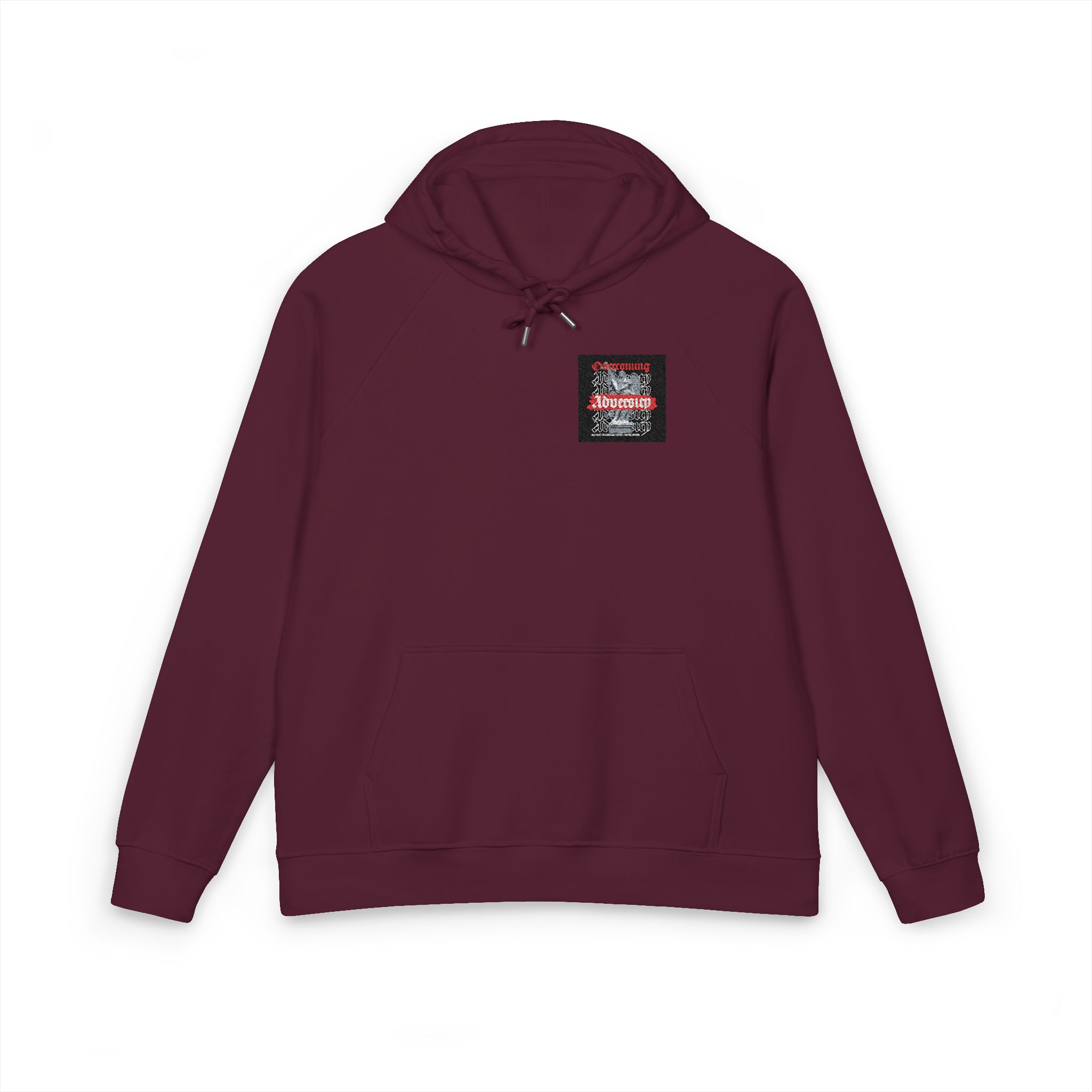 Vector Streetwear Overcoming Illustration Design Unisex Eco Raglan Hoodie Embroidery - Image 21