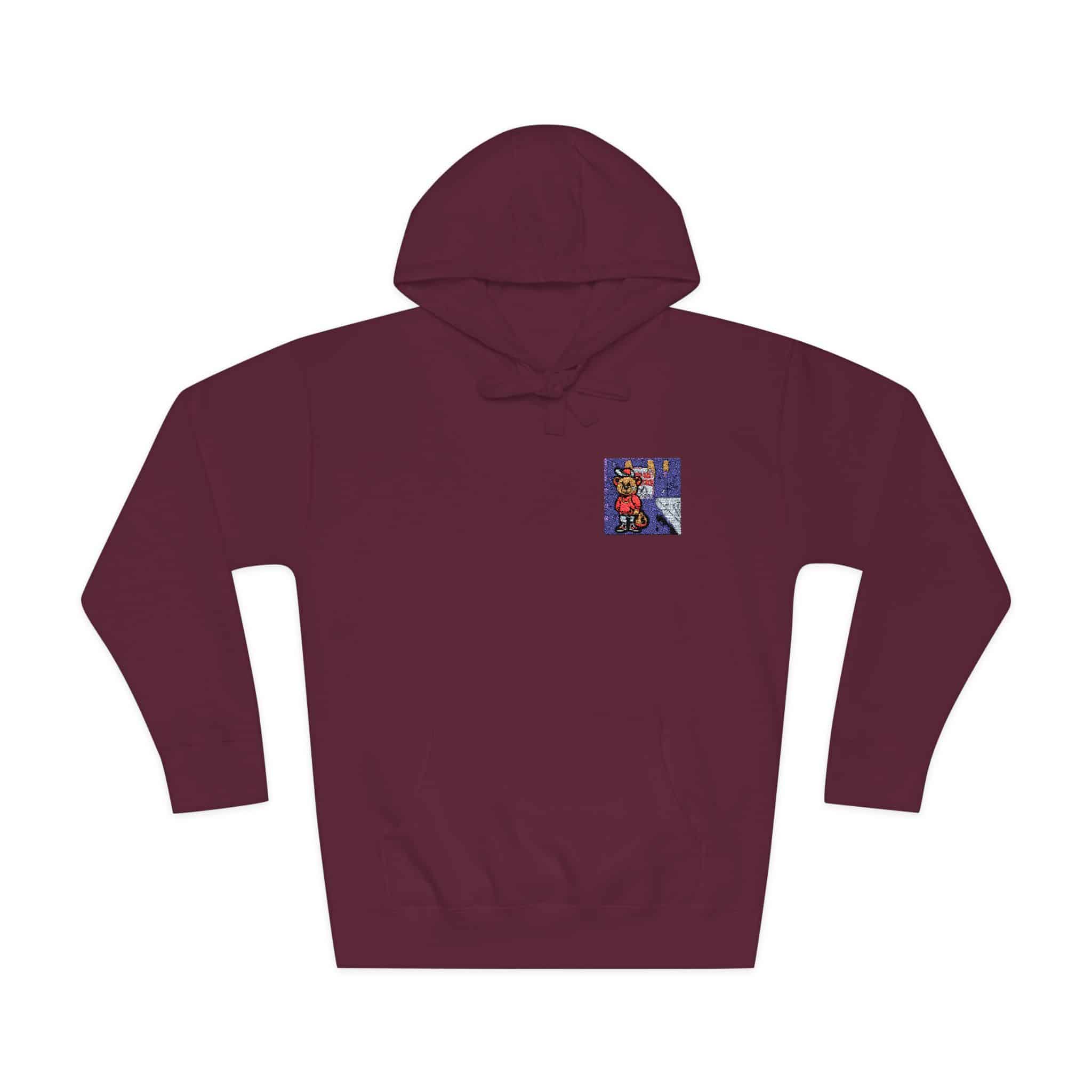 Bear Gangster Member Steals Money Unisex Fleece Hoodie - Image 29