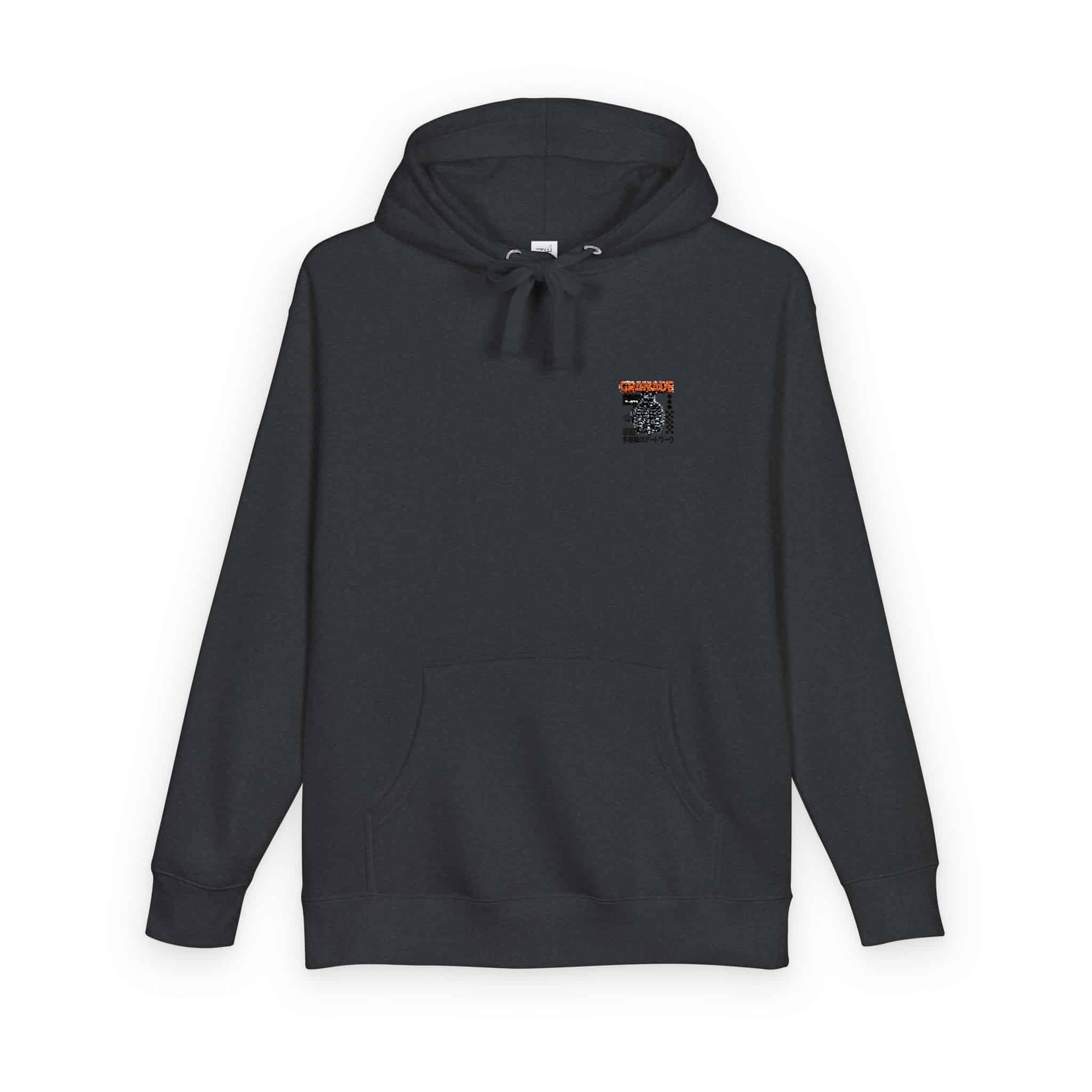 Bone Grenade Shirt Design Vector Unisex Fleece Hoodie - Image 26