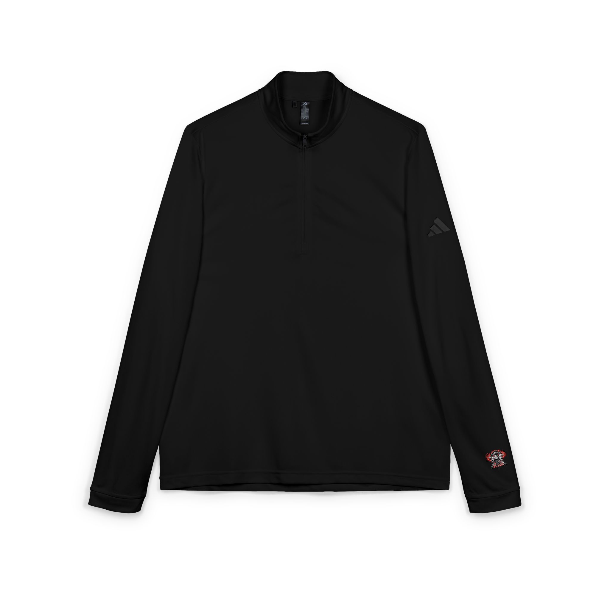 Gothic Sign With Skull Grunge Vintage Design T Shirts (21) Adidas Quarter Zip Pullover Embroidery - Image 15