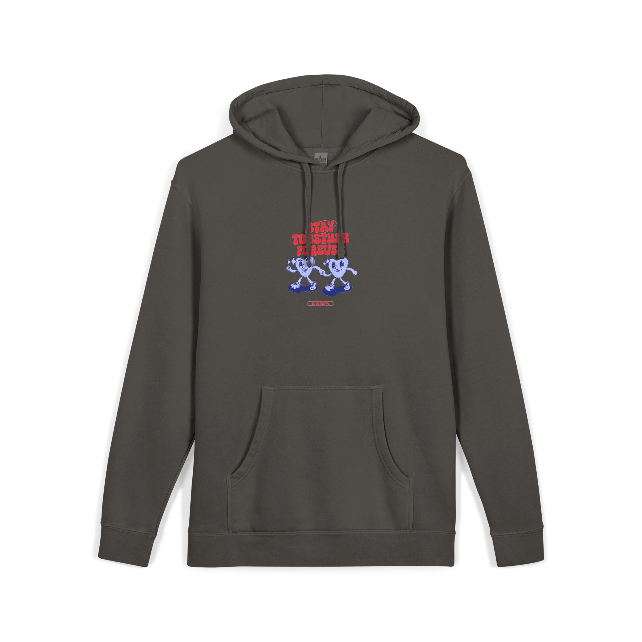 Stay Together Forever Unisex Pigment Dyed Hoodie Embroidery - Image 27
