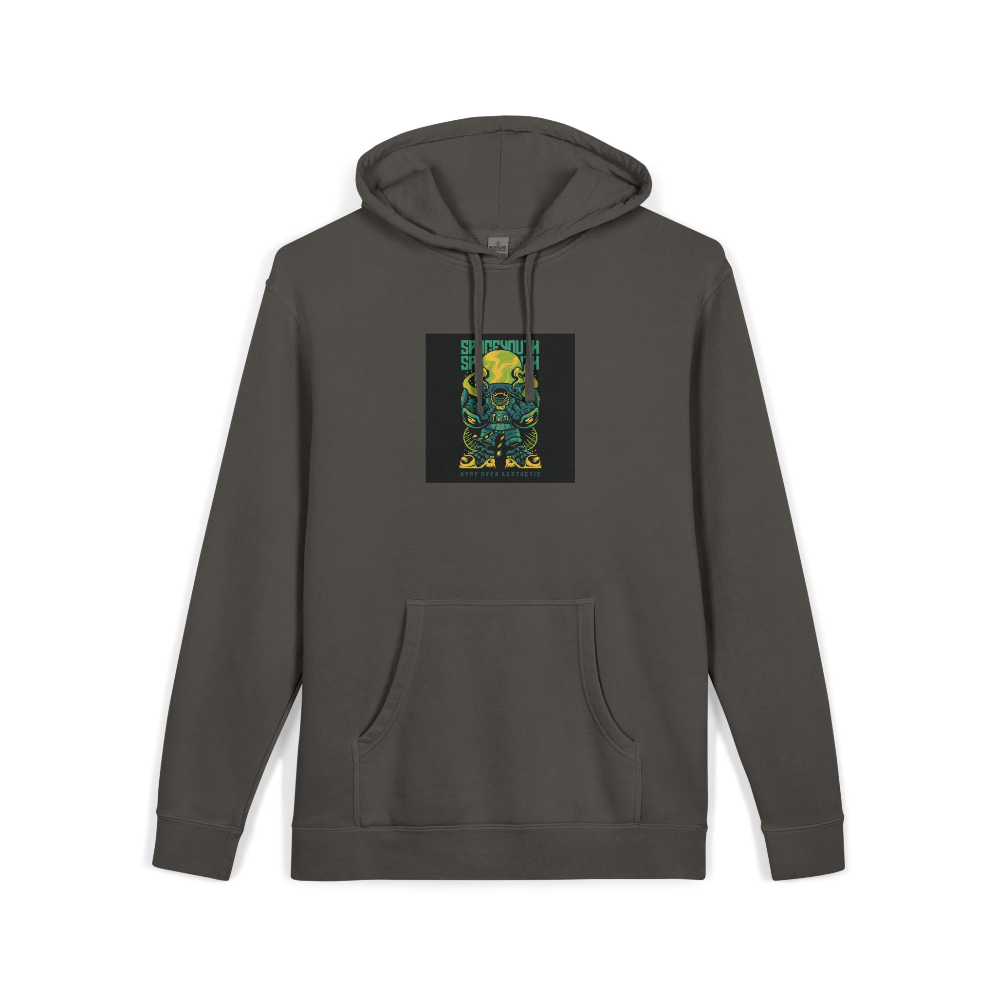 Spaceyouth Unisex Pigment Dyed Hoodie Embroidery - Image 27
