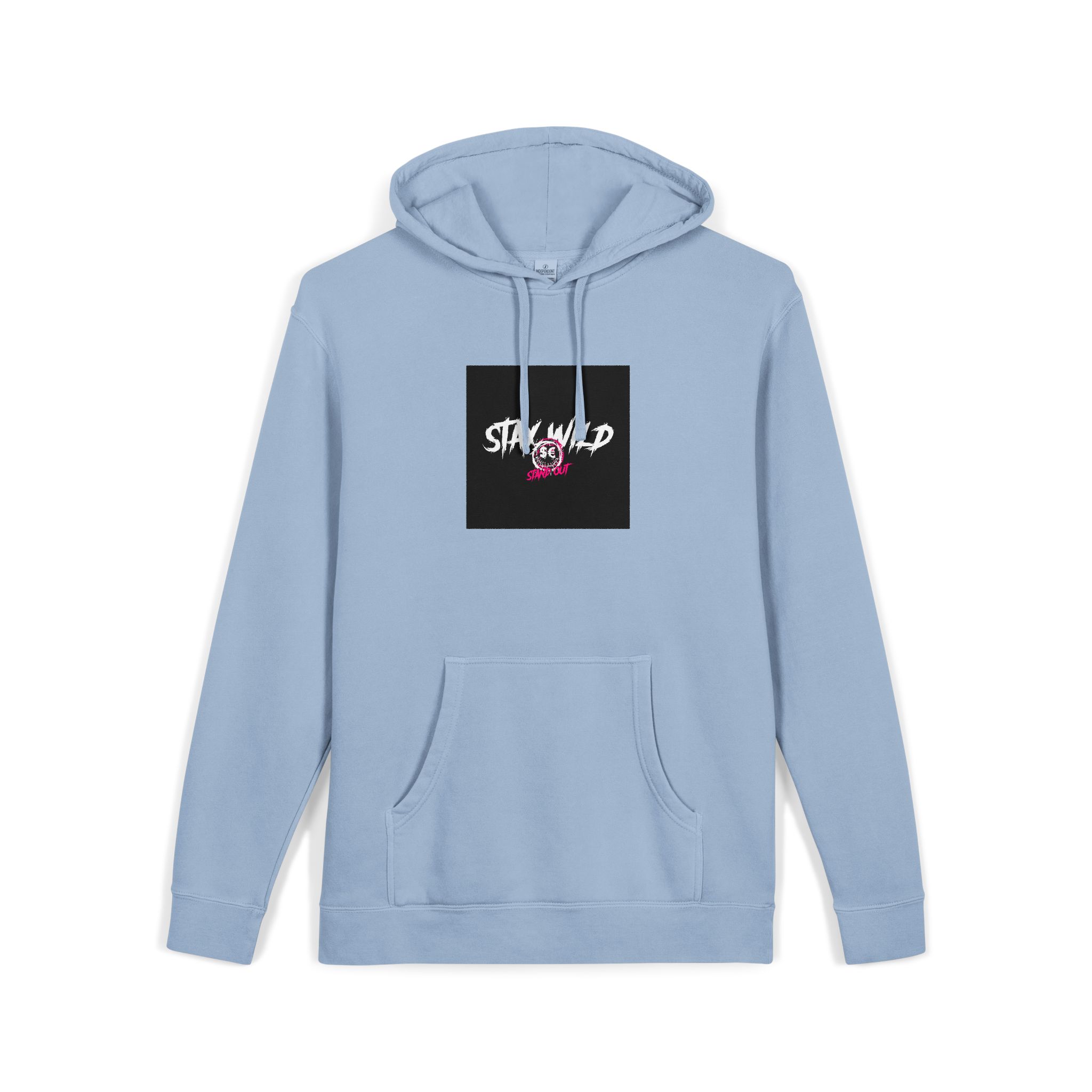 Stay Wild Stand Out Unisex Pigment Dyed Hoodie Embroidery - Image 19