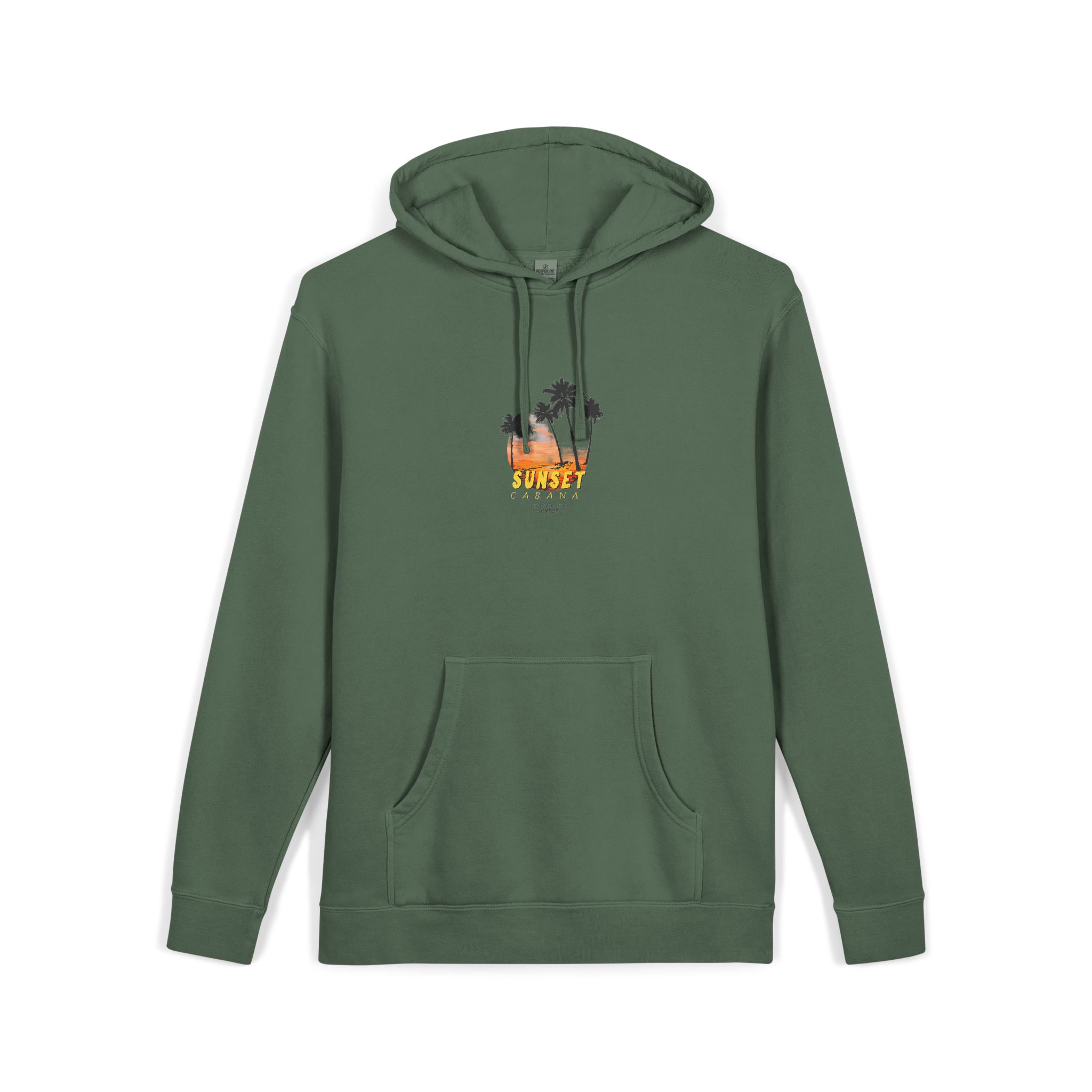Sunset Cabana Unisex Pigment Dyed Hoodie Embroidery - Image 15