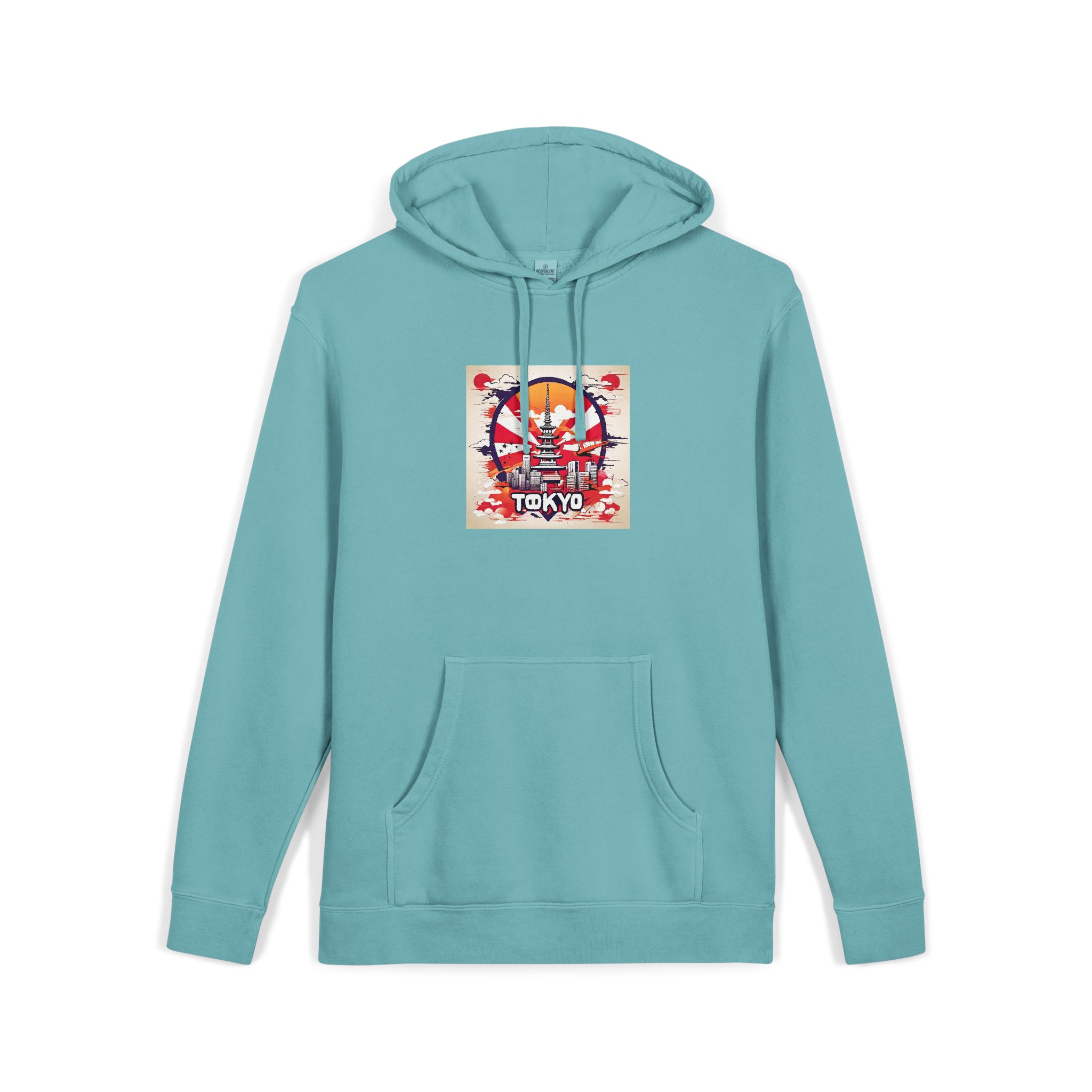 Tokyo V1 Unisex Pigment Dyed Hoodie Embroidery - Image 11