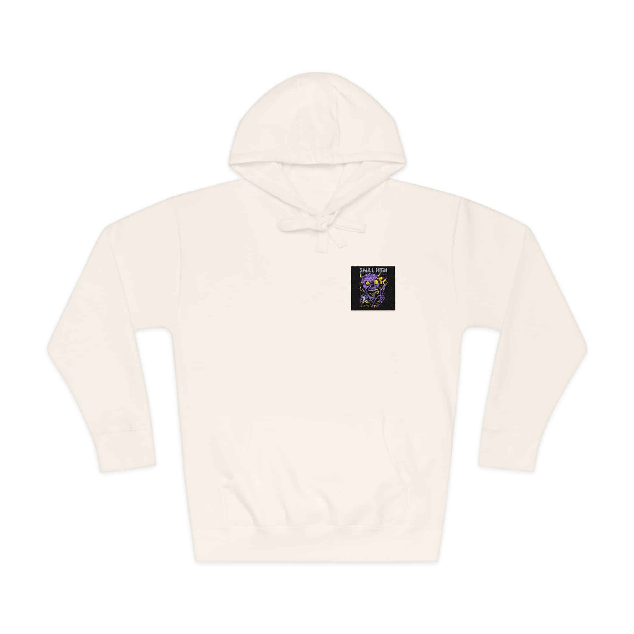 Skull High Cartoon Funny Unisex Fleece Hoodie - Image 5