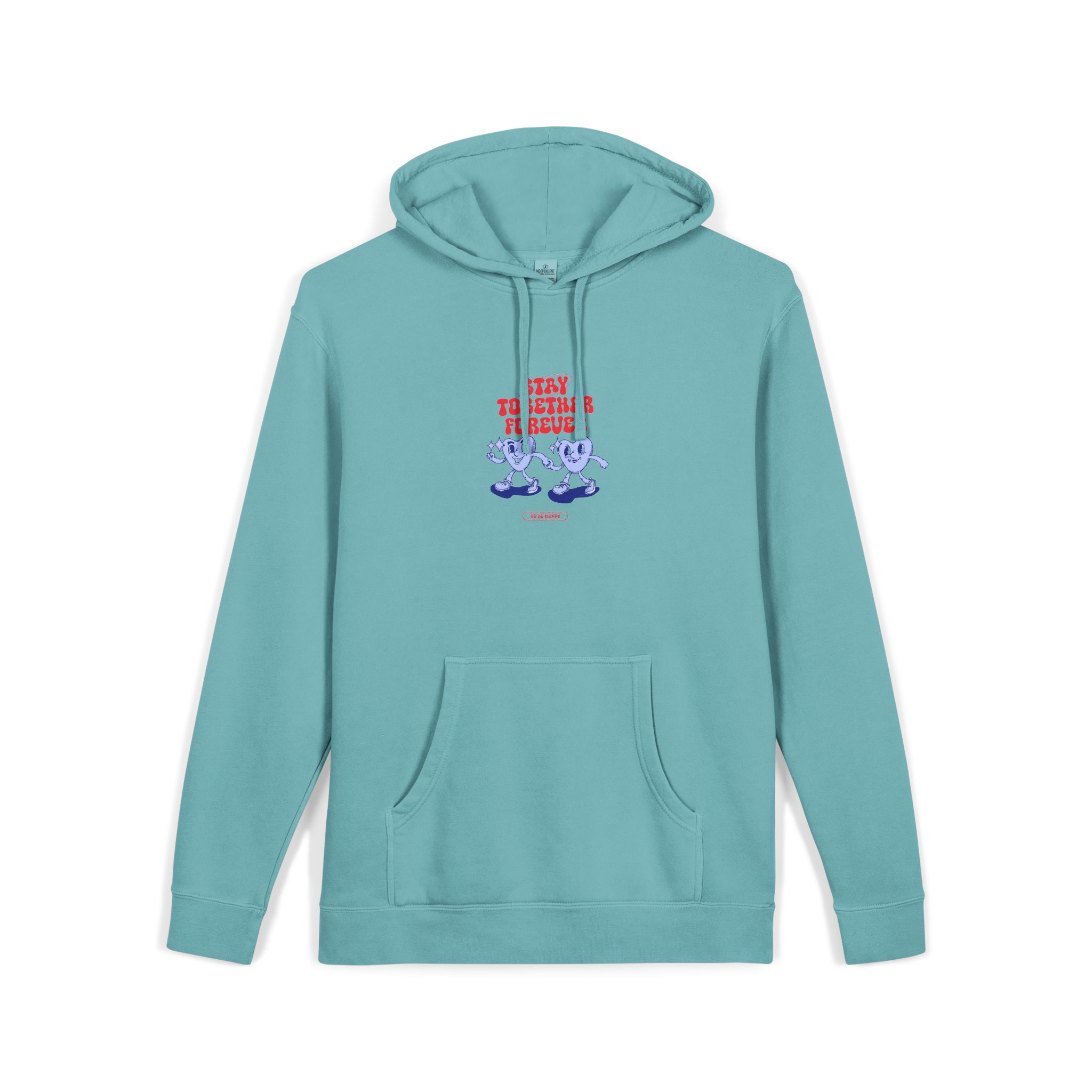 Stay Together Forever Unisex Pigment Dyed Hoodie Embroidery - Image 11