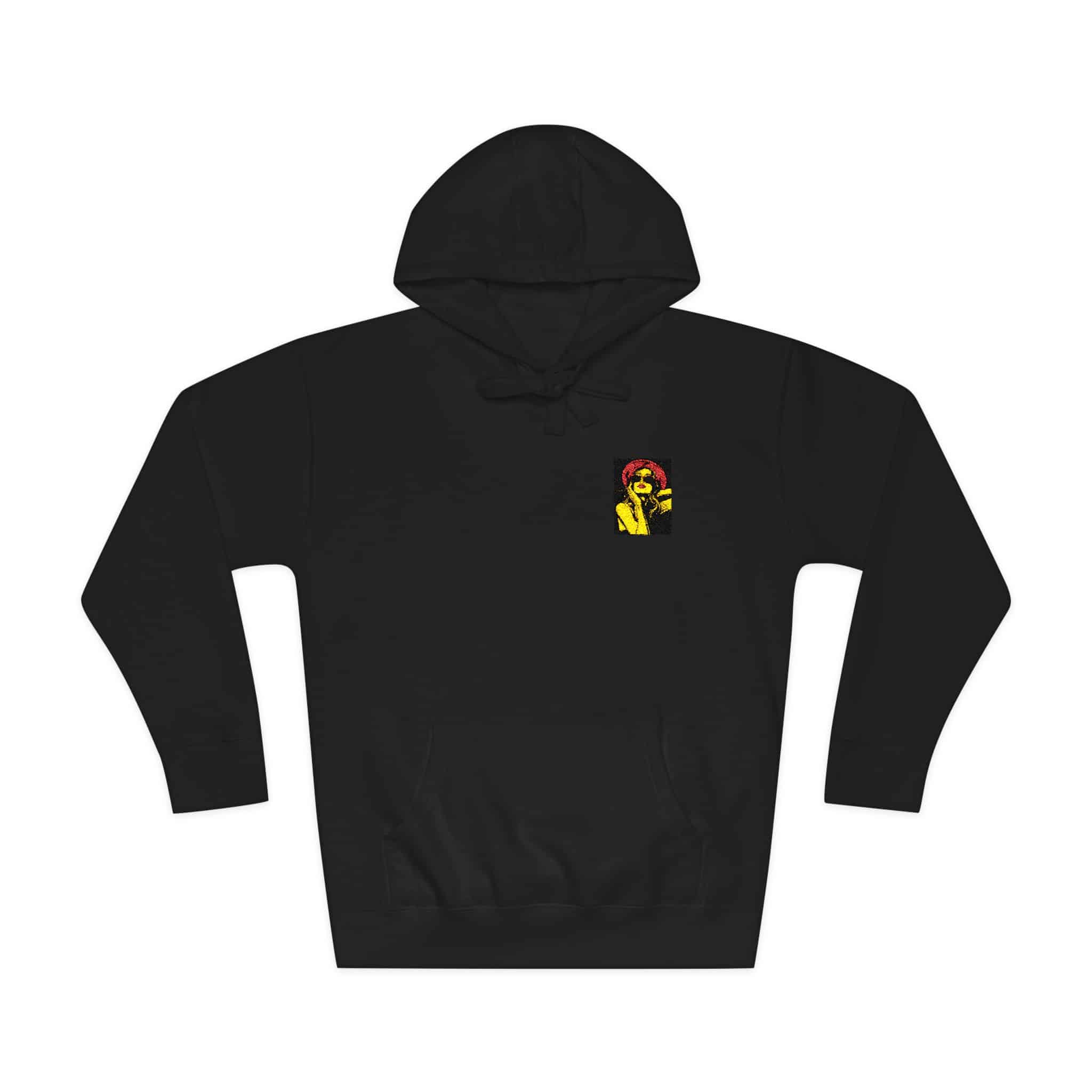 Woman With Sunglasses Unisex Fleece Hoodie - Image 33