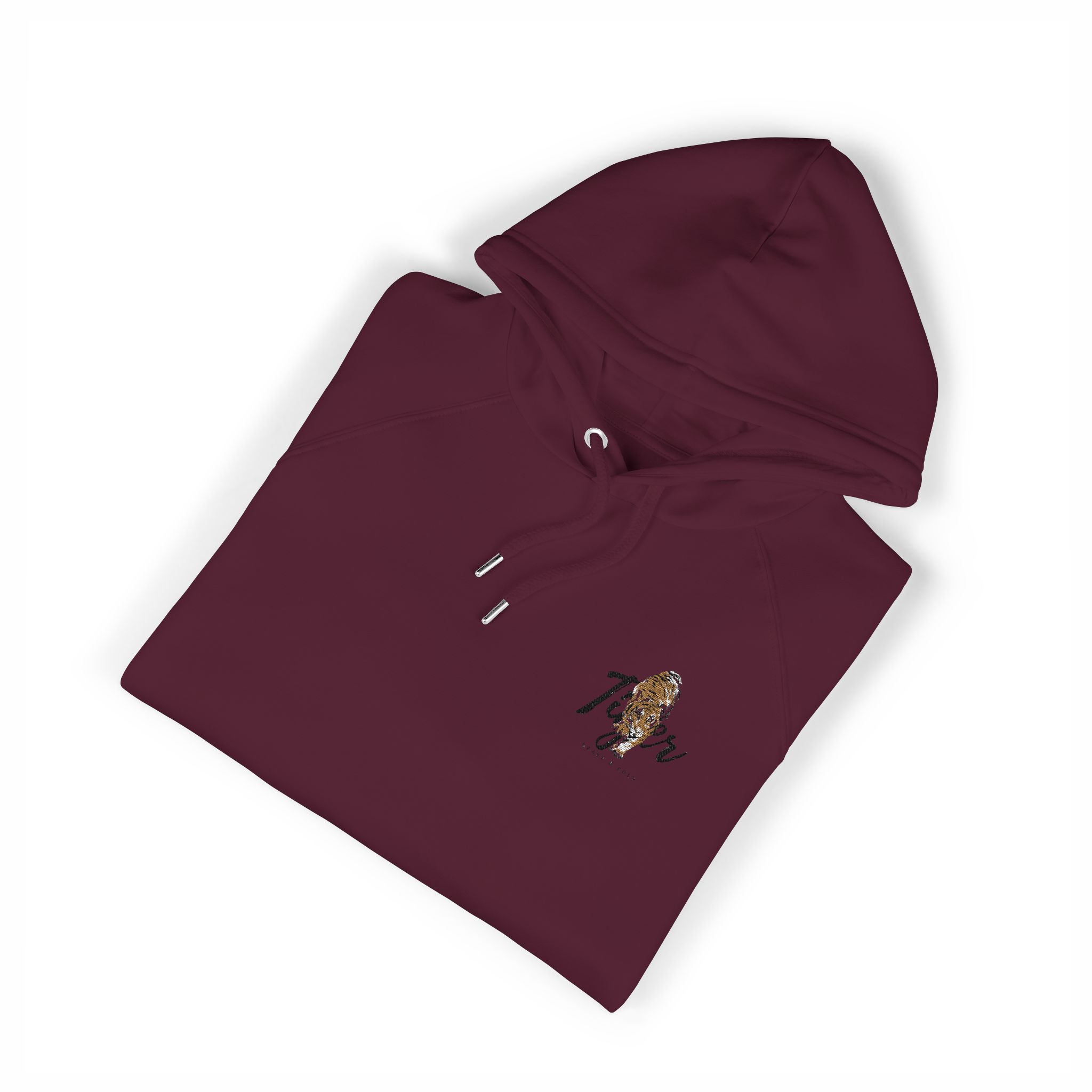 Tiger Brave & Bold Unisex Eco Raglan Hoodie Embroidery - Image 23