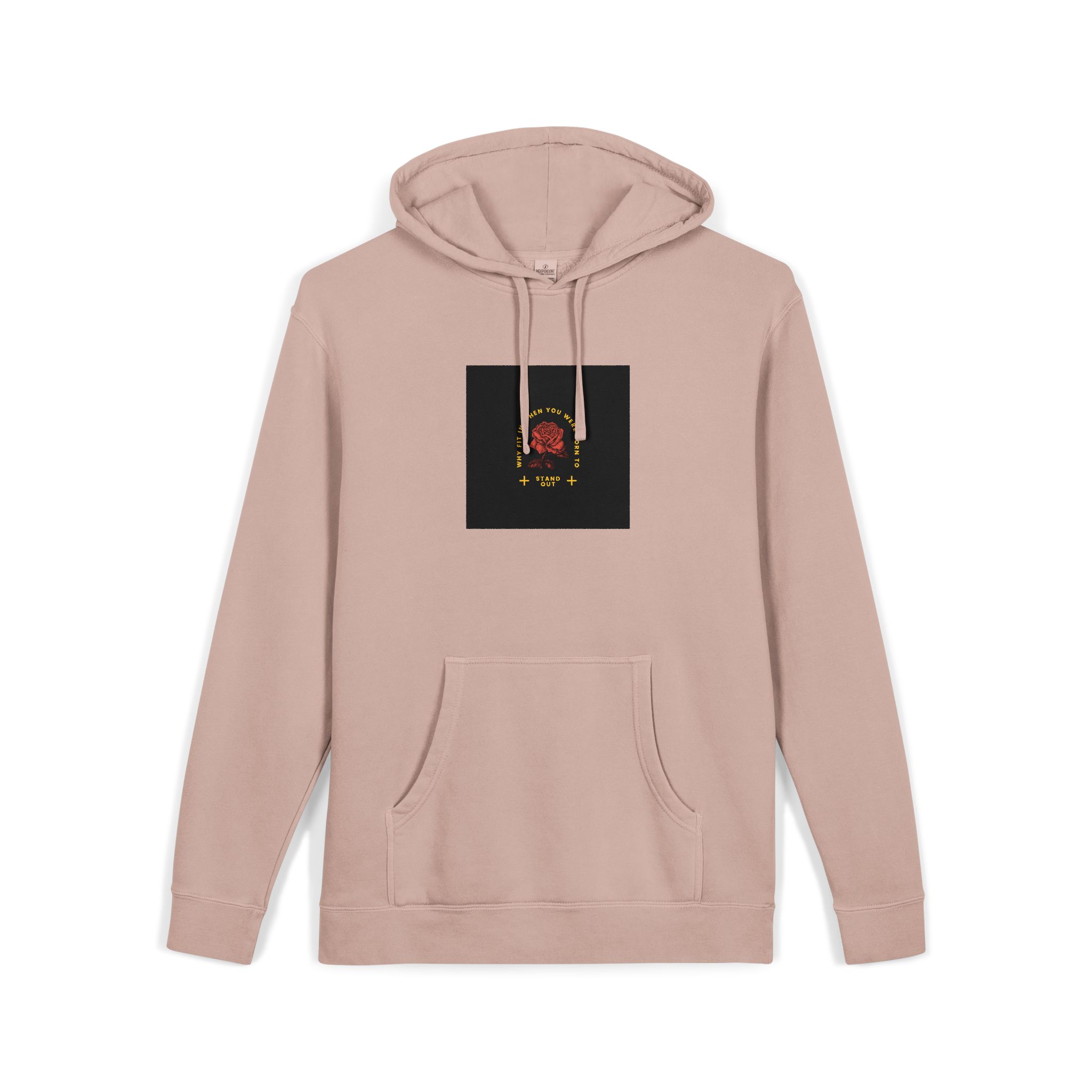 Stand Out Unisex Pigment Dyed Hoodie Embroidery - Image 3