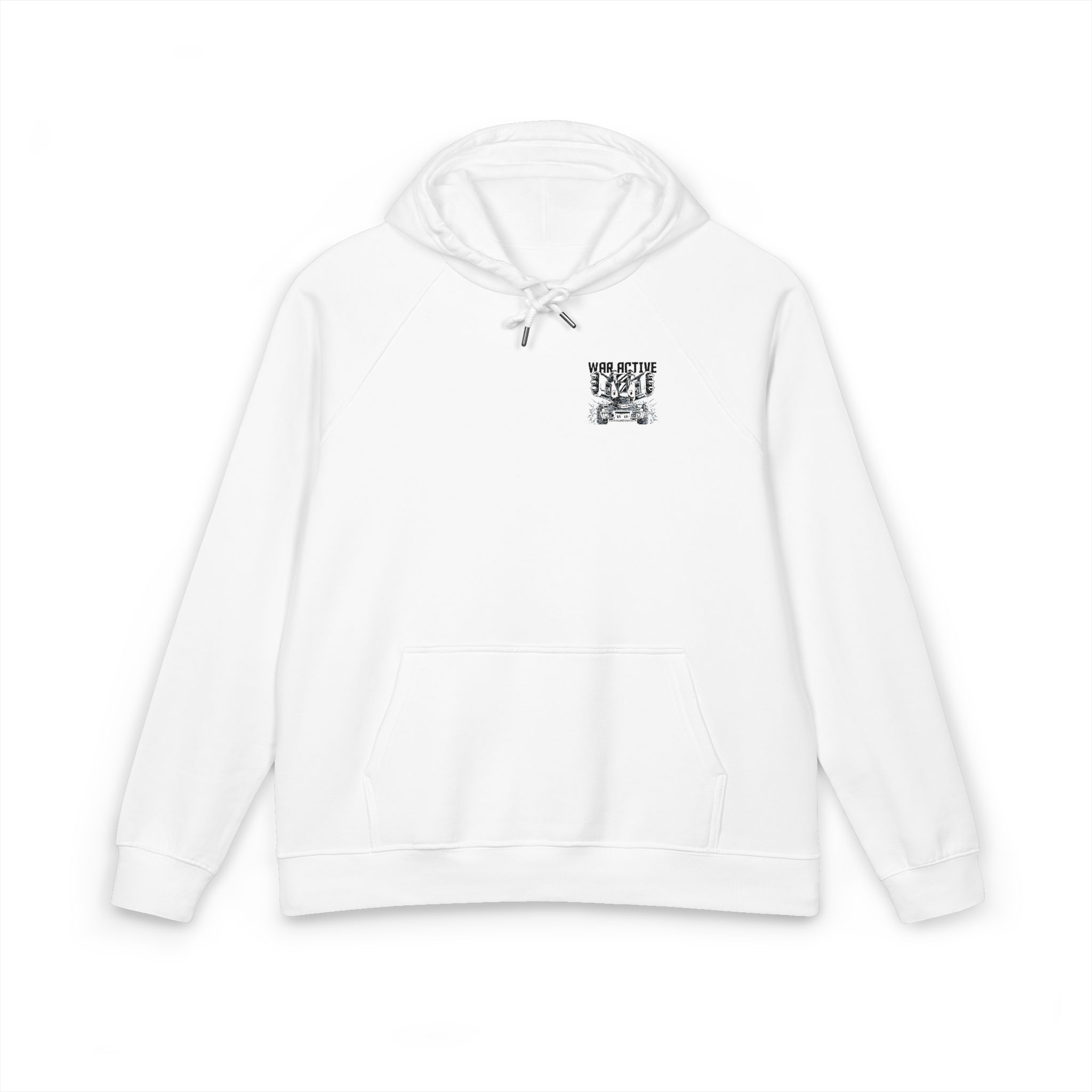 War Active 162515 Unisex Eco Raglan Hoodie Embroidery