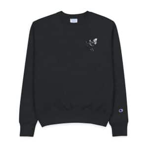 Smoking Man Mens Champion Crewneck Sweatshirt