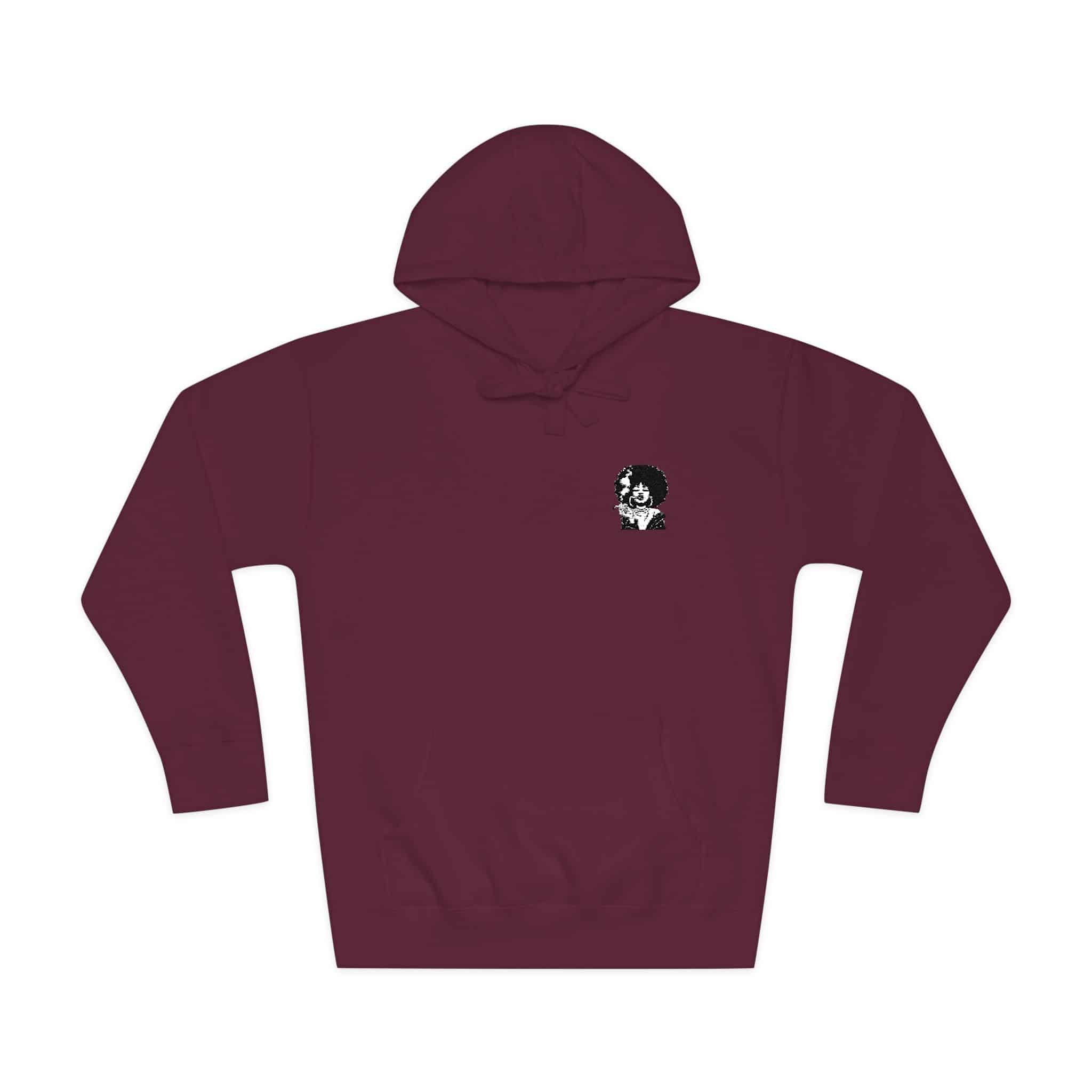 Afro Girl Smoking Svg 1 Unisex Fleece Hoodie - Image 29
