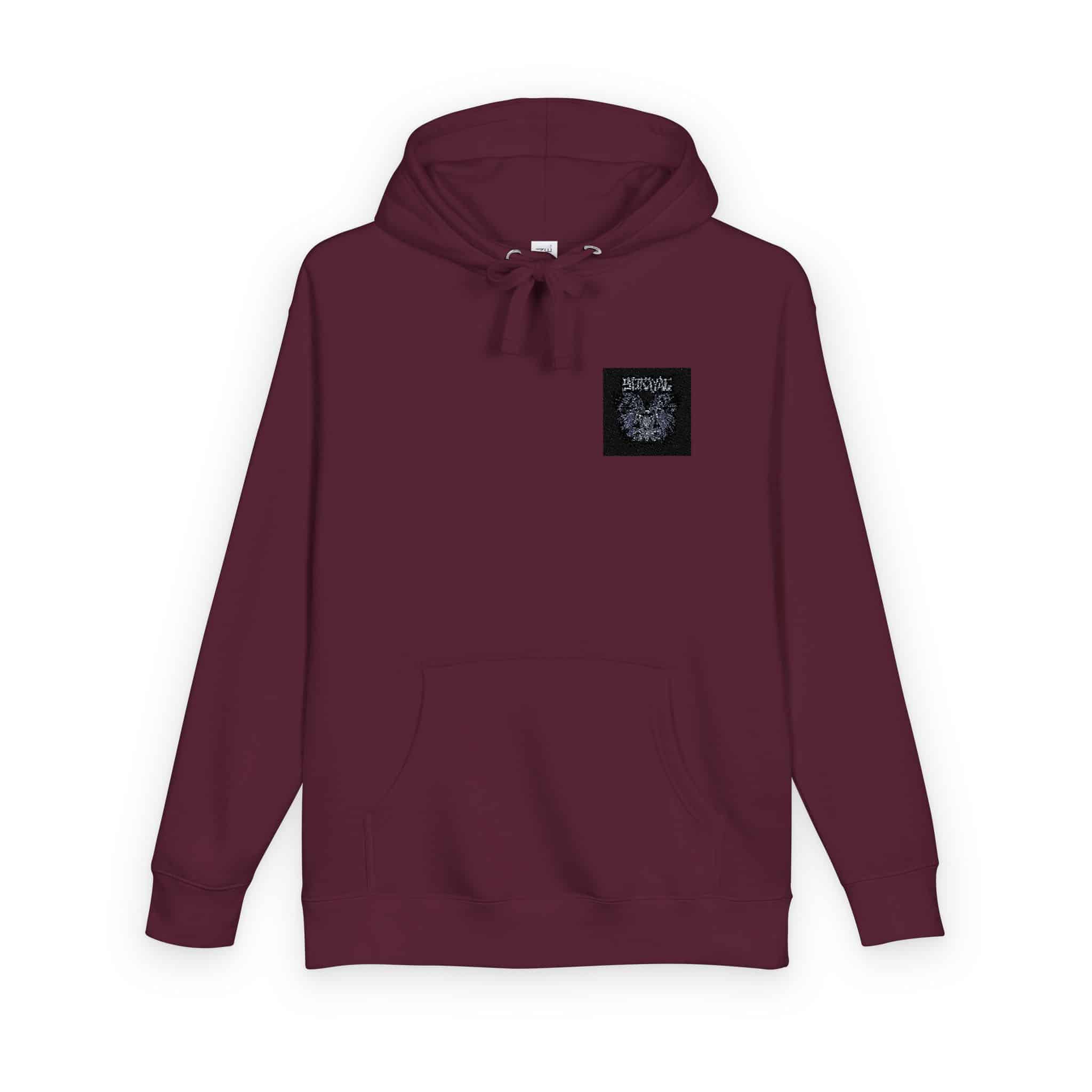 Raven Couple With Text Illustration Unisex Fleece Hoodie - Image 30