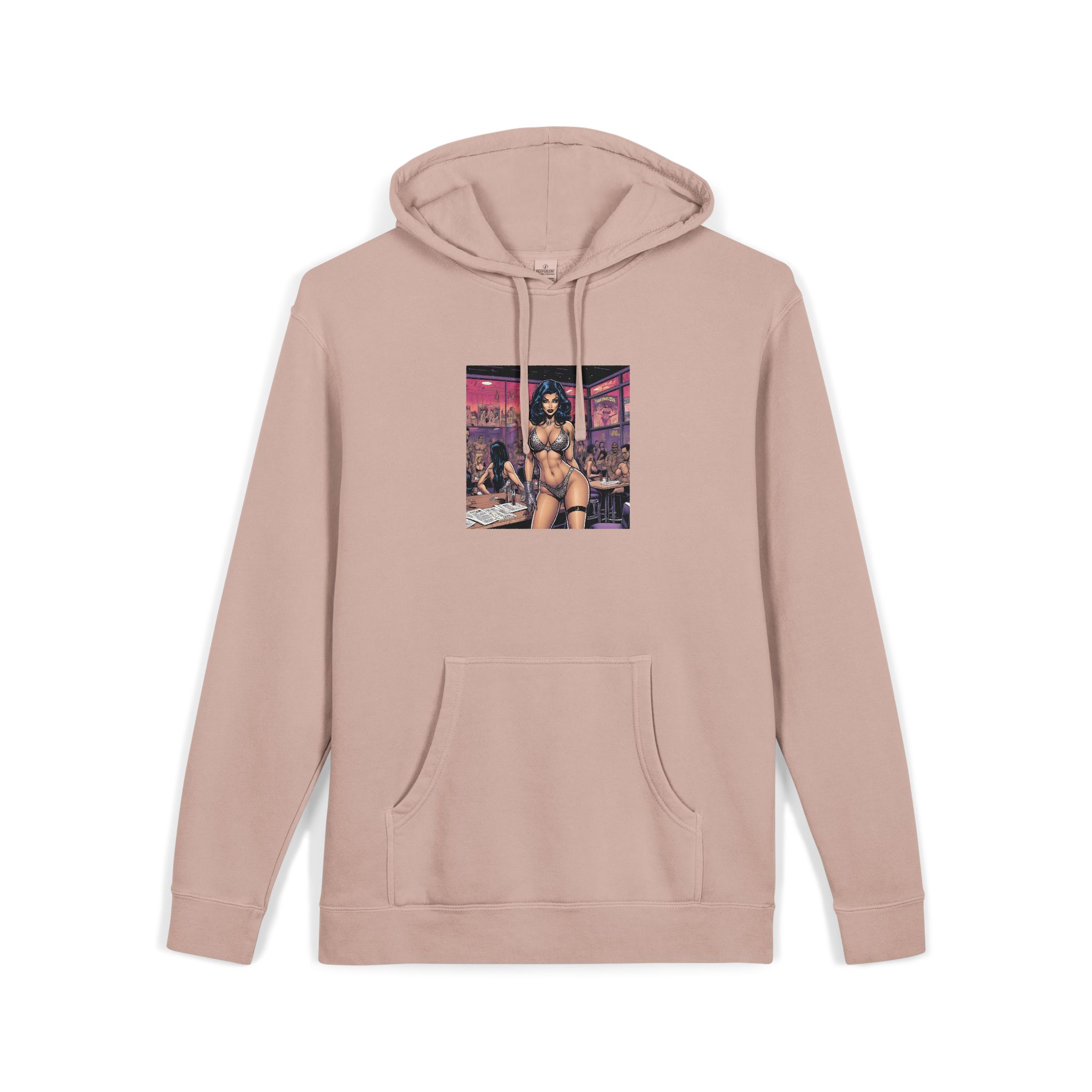 Sexy Woman 4 Unisex Pigment Dyed Hoodie Embroidery - Image 3
