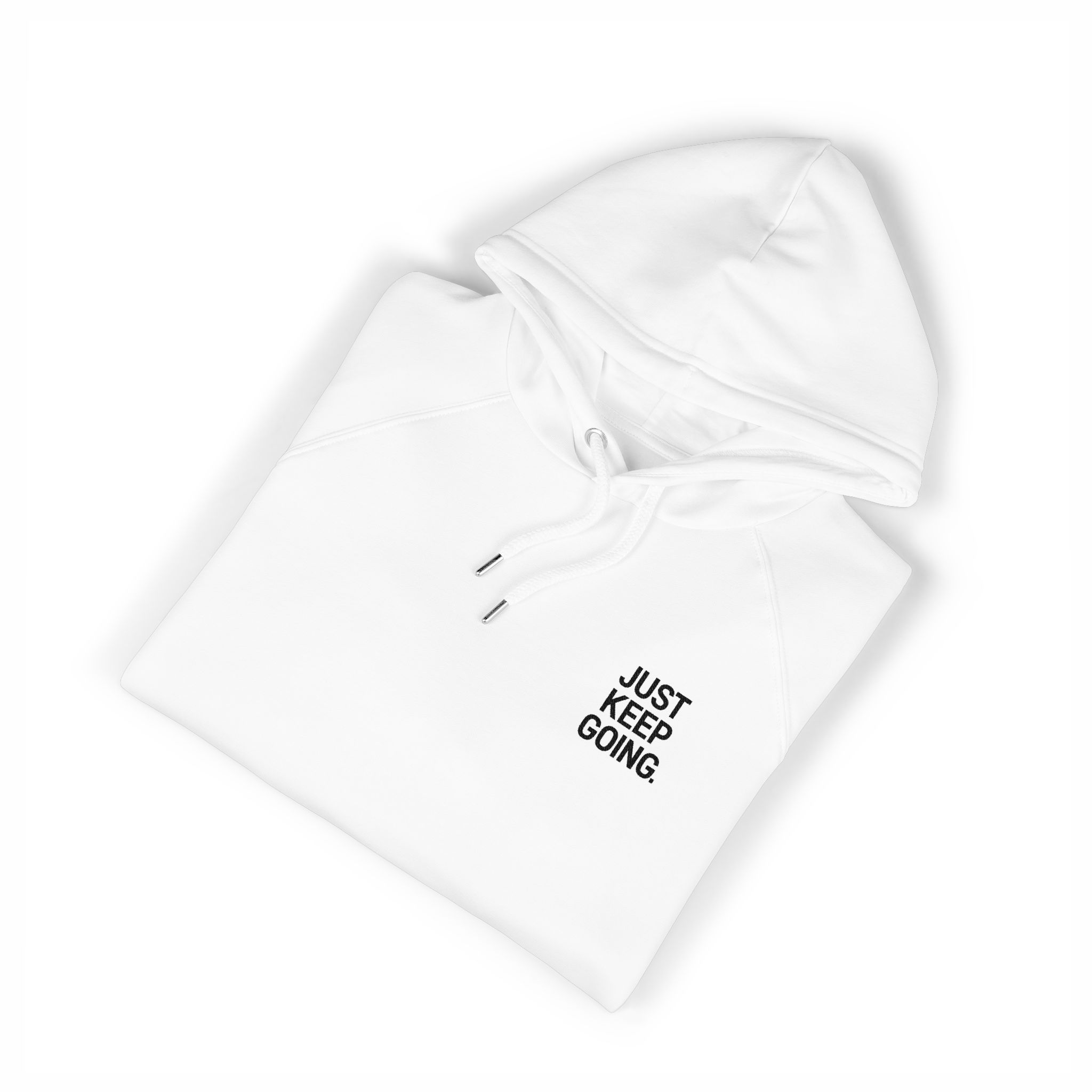 Typography Slogan Motivational Tshirt Design Copia Unisex Eco Raglan Hoodie Embroidery - Image 3