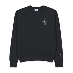 Chicano Cross Mens Champion Crewneck Sweatshirt