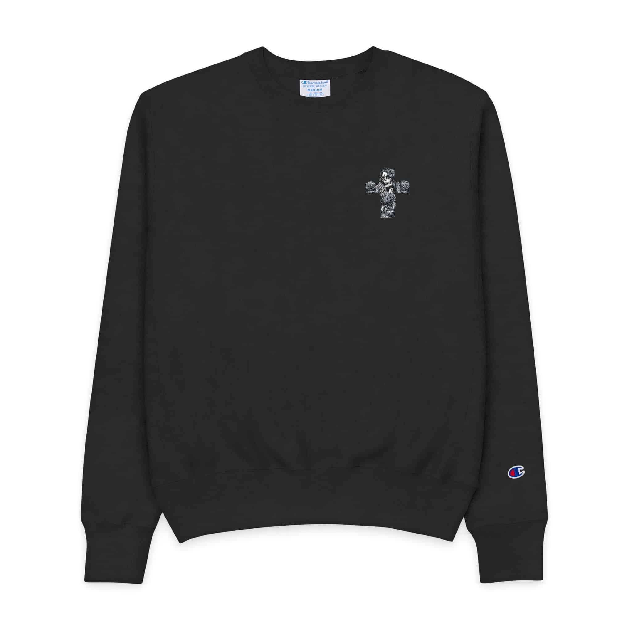 Chicano Cross Mens Champion Crewneck Sweatshirt