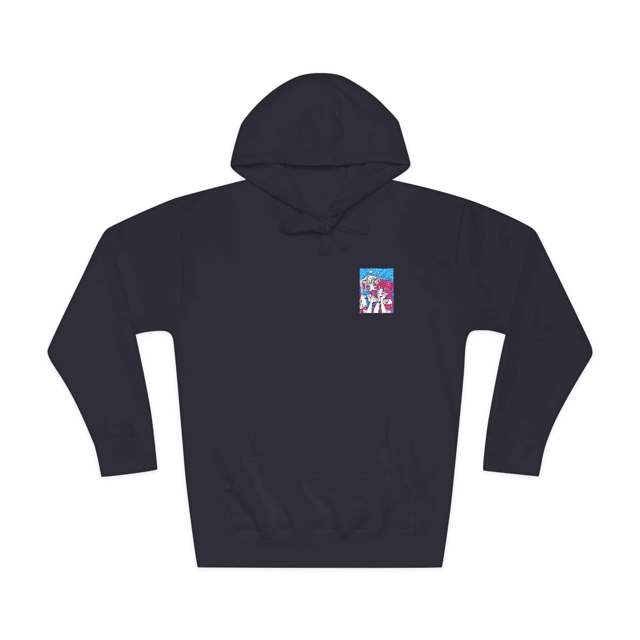 Portrait Anime Character With Stars (2) Unisex Fleece Hoodie - Image 21