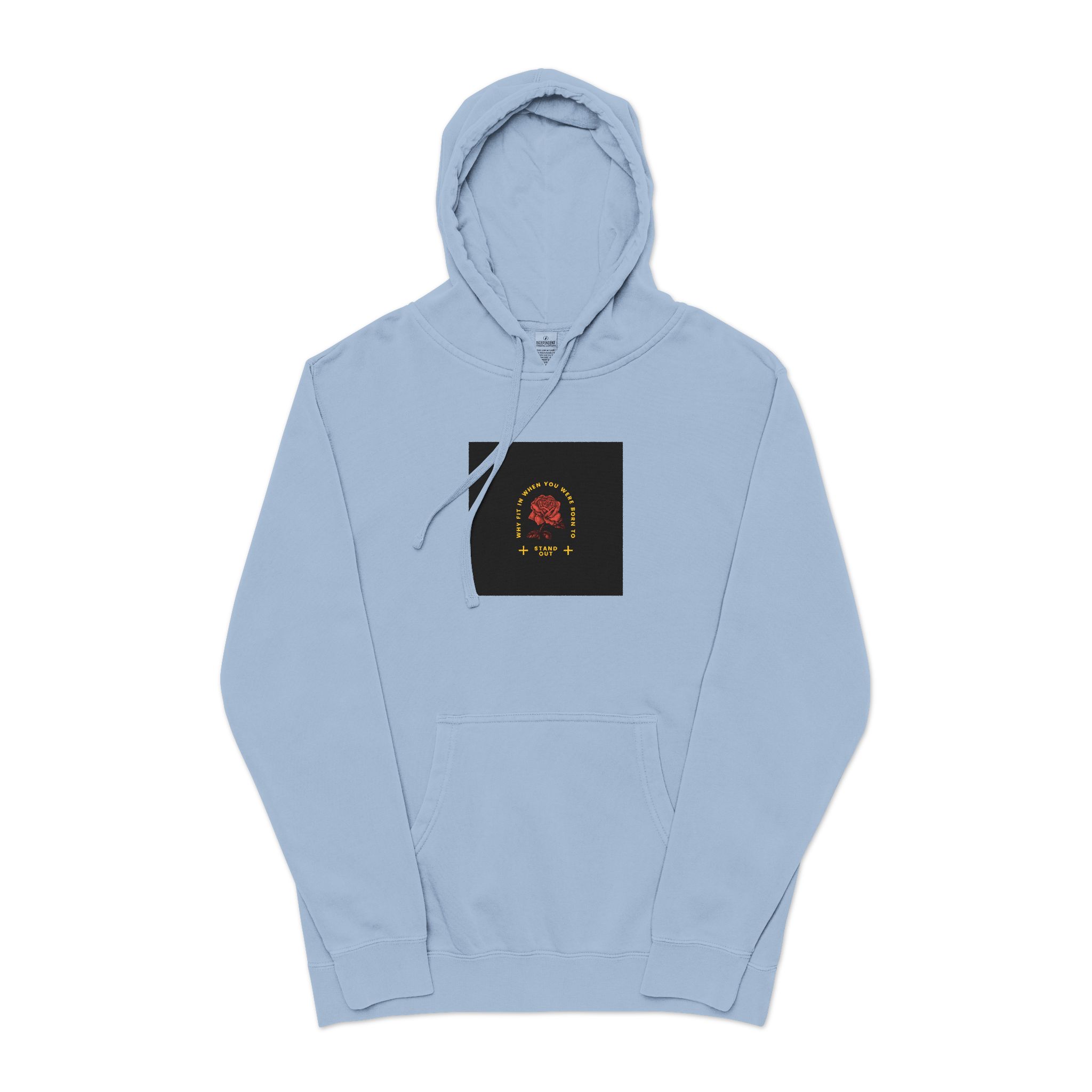 Stand Out Unisex Pigment Dyed Hoodie Embroidery - Image 17