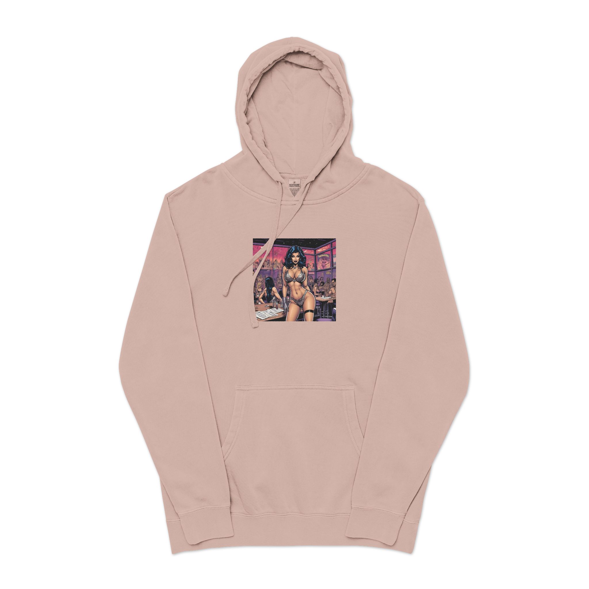 Sexy Woman 4 Unisex Pigment Dyed Hoodie Embroidery