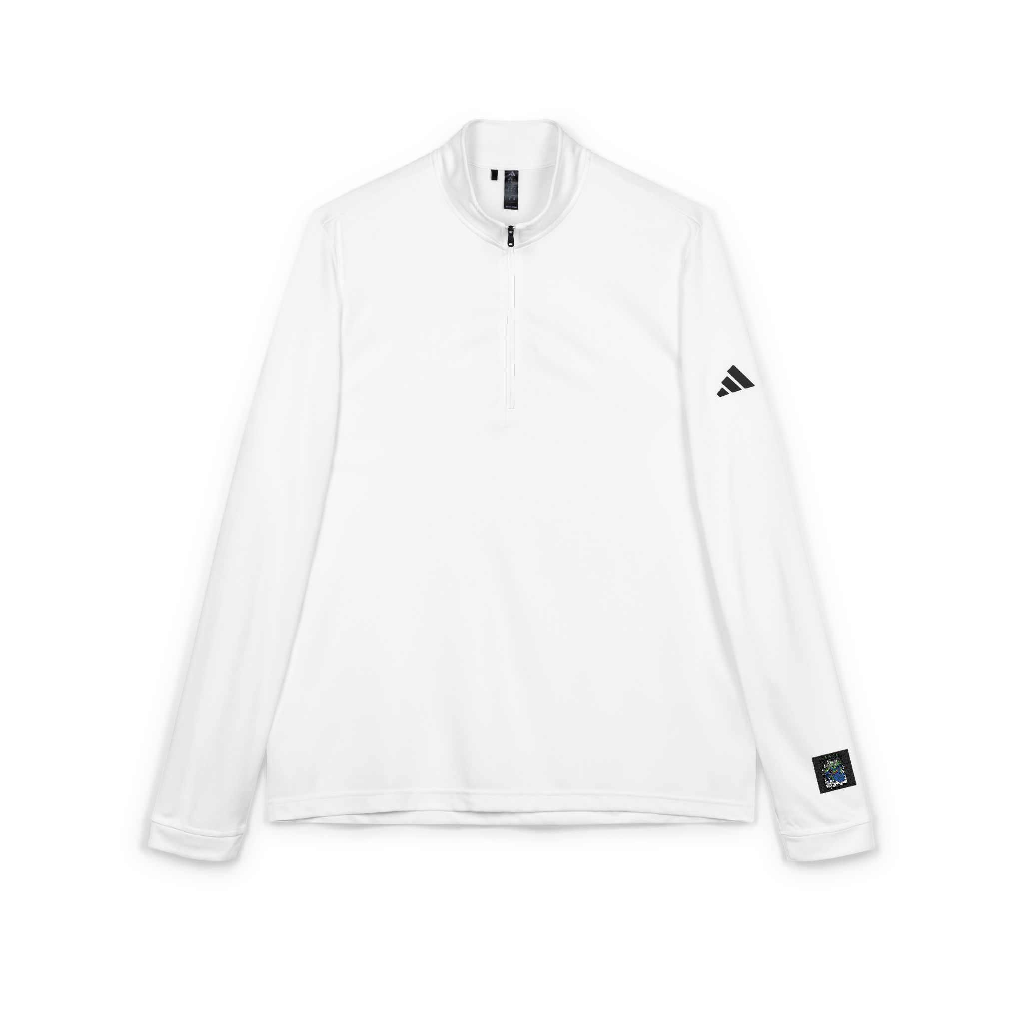 Fujin Japanese Mythology With Text Illustration Adidas Quarter Zip Pullover Embroidery - Image 3