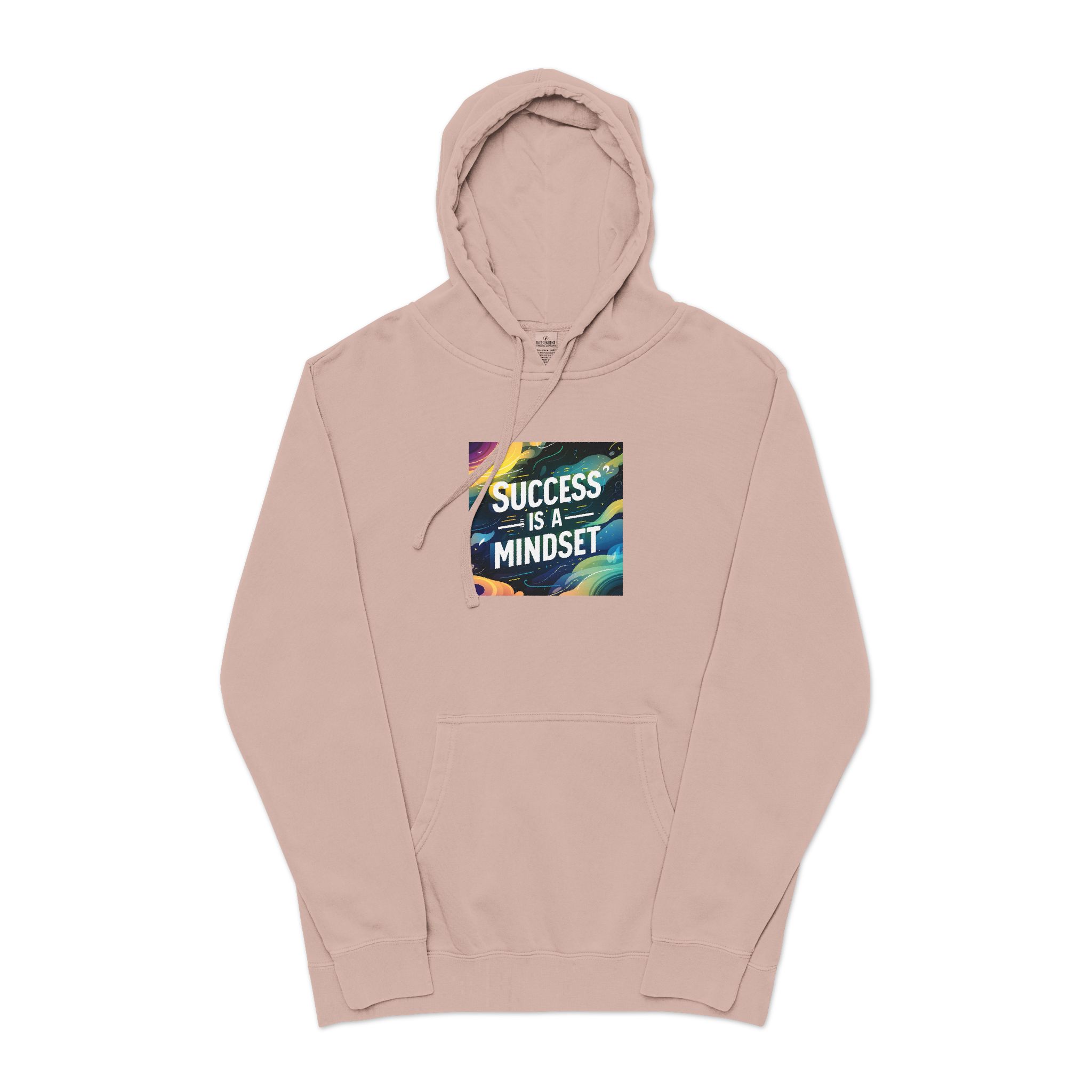 Success Is A Mindset Unisex Pigment Dyed Hoodie Embroidery