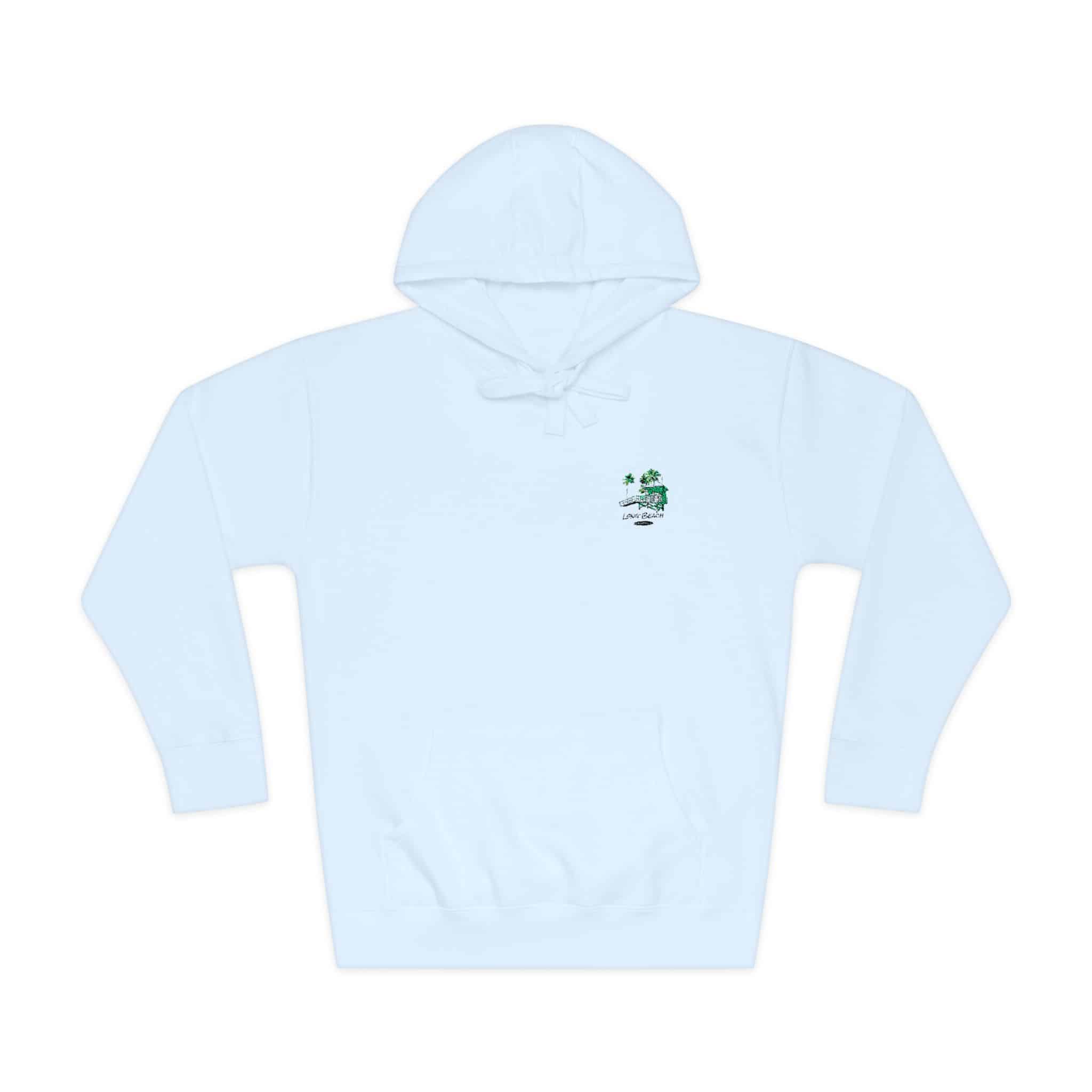 Long Beach California Unisex Fleece Hoodie - Image 9