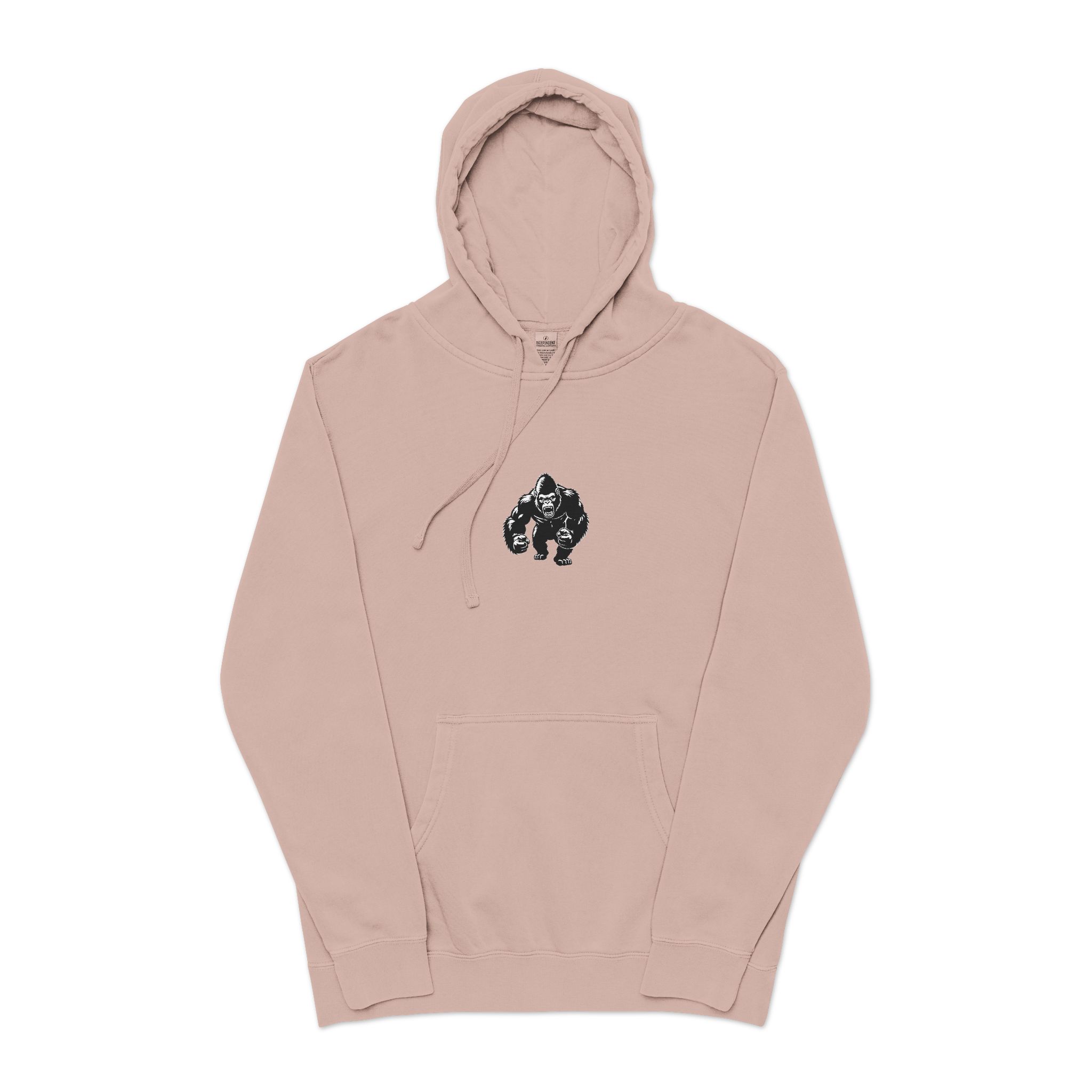Powerful Gorilla Mascot Vector Illustration Gorilla Mascot Gorilla Vector Silhouettes (1) Unisex Pigment Dyed Hoodie Embroidery