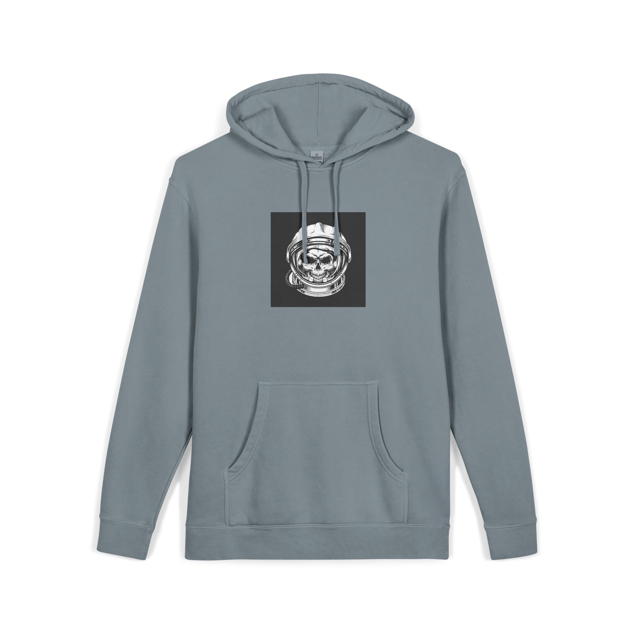 Vintage Astronaut Skull In Space Helmet Unisex Pigment Dyed Hoodie Embroidery - Image 23