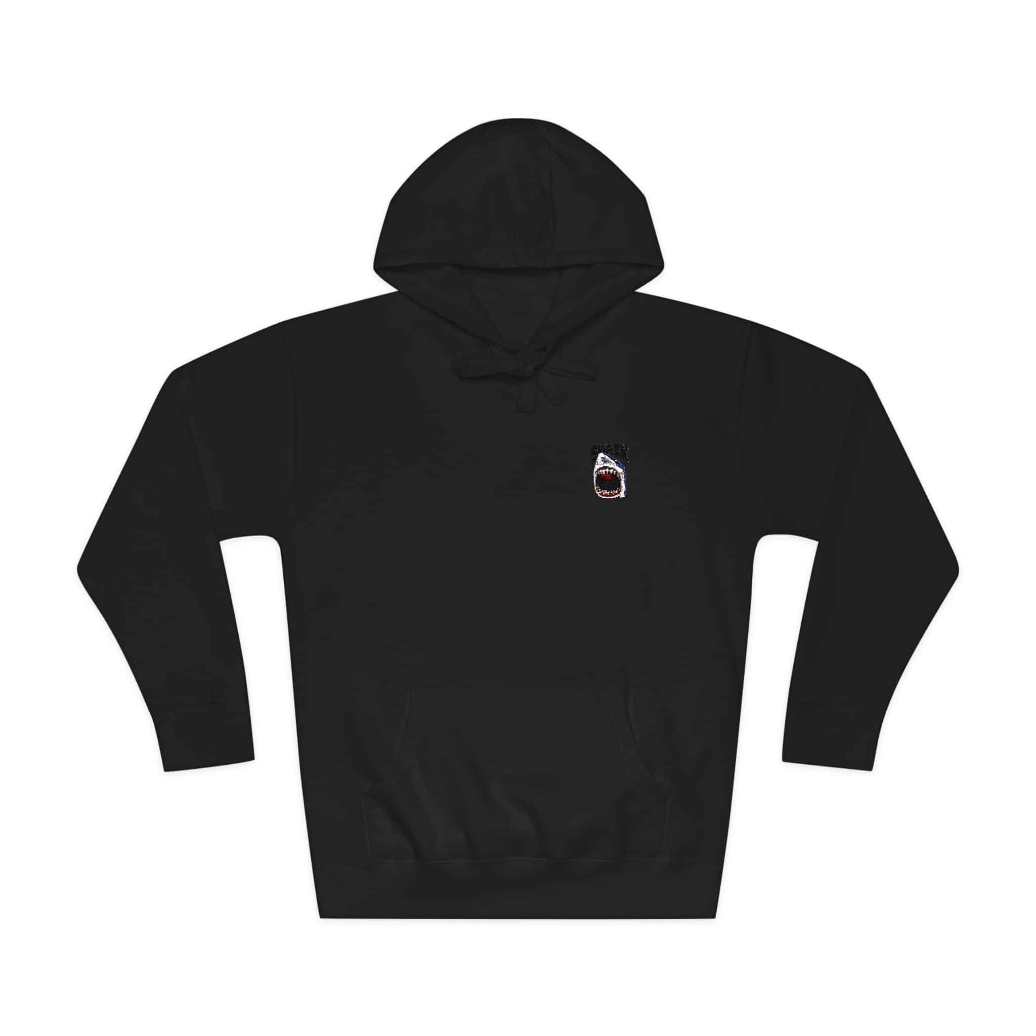 Wild Shark Illustration With Sharp Teeth Unisex Fleece Hoodie - Image 33