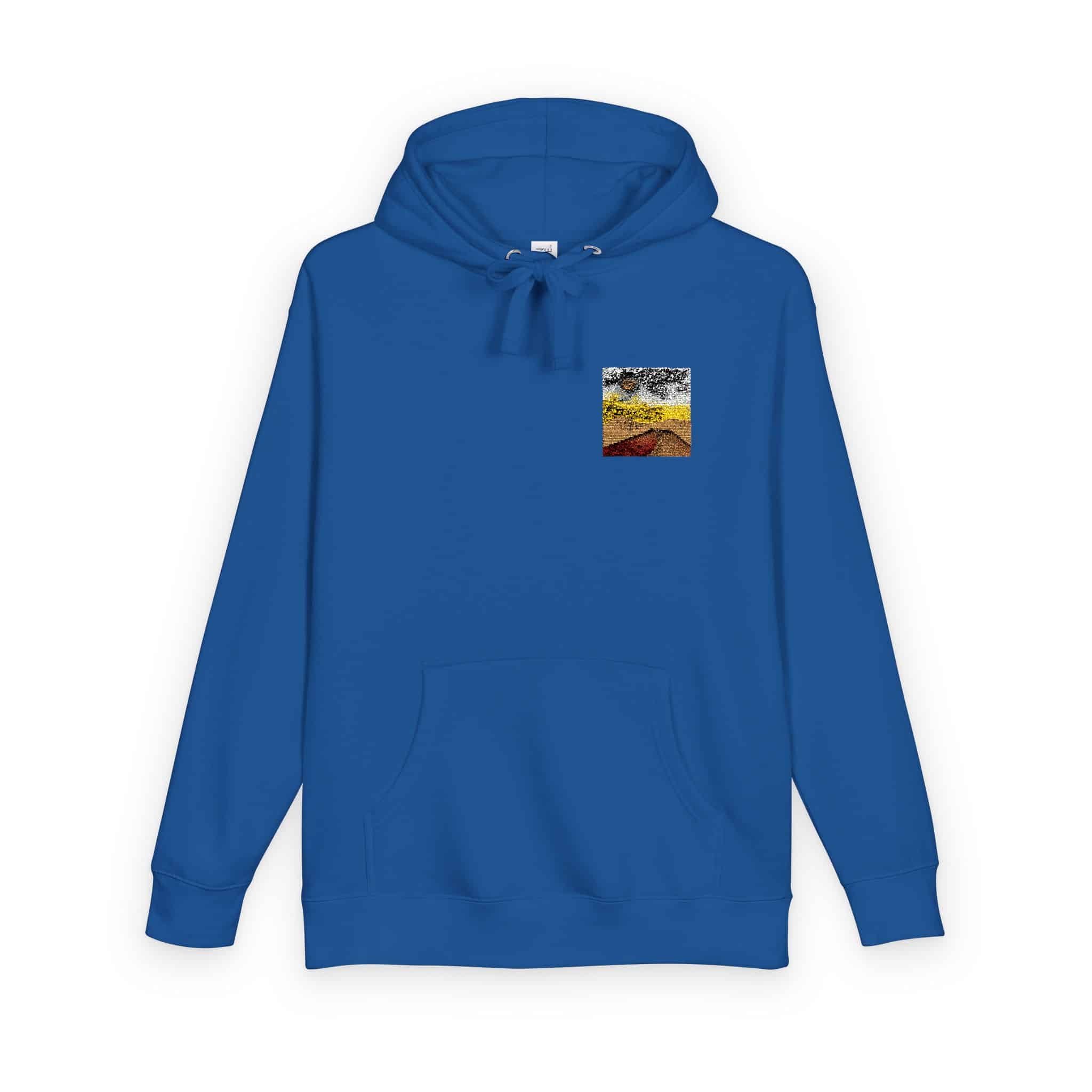 Dreamy Motivational Card Template Social Media Landscape Unisex Fleece Hoodie - Image 18