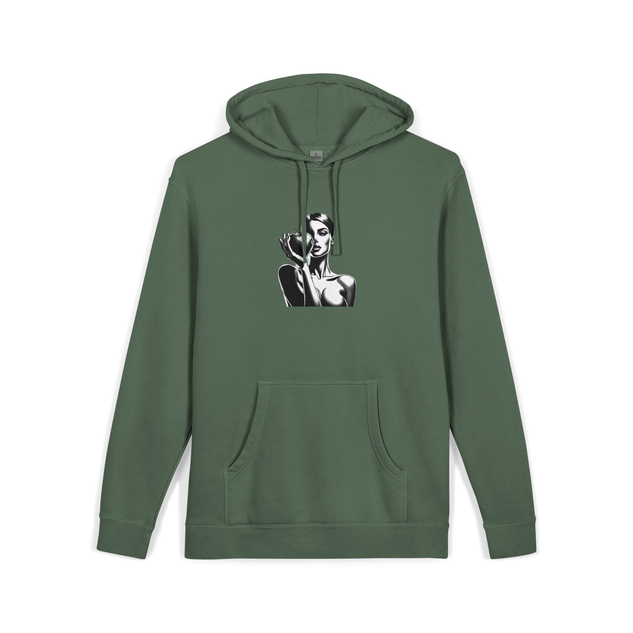 Woman Apple 181409 Unisex Pigment Dyed Hoodie Embroidery - Image 15