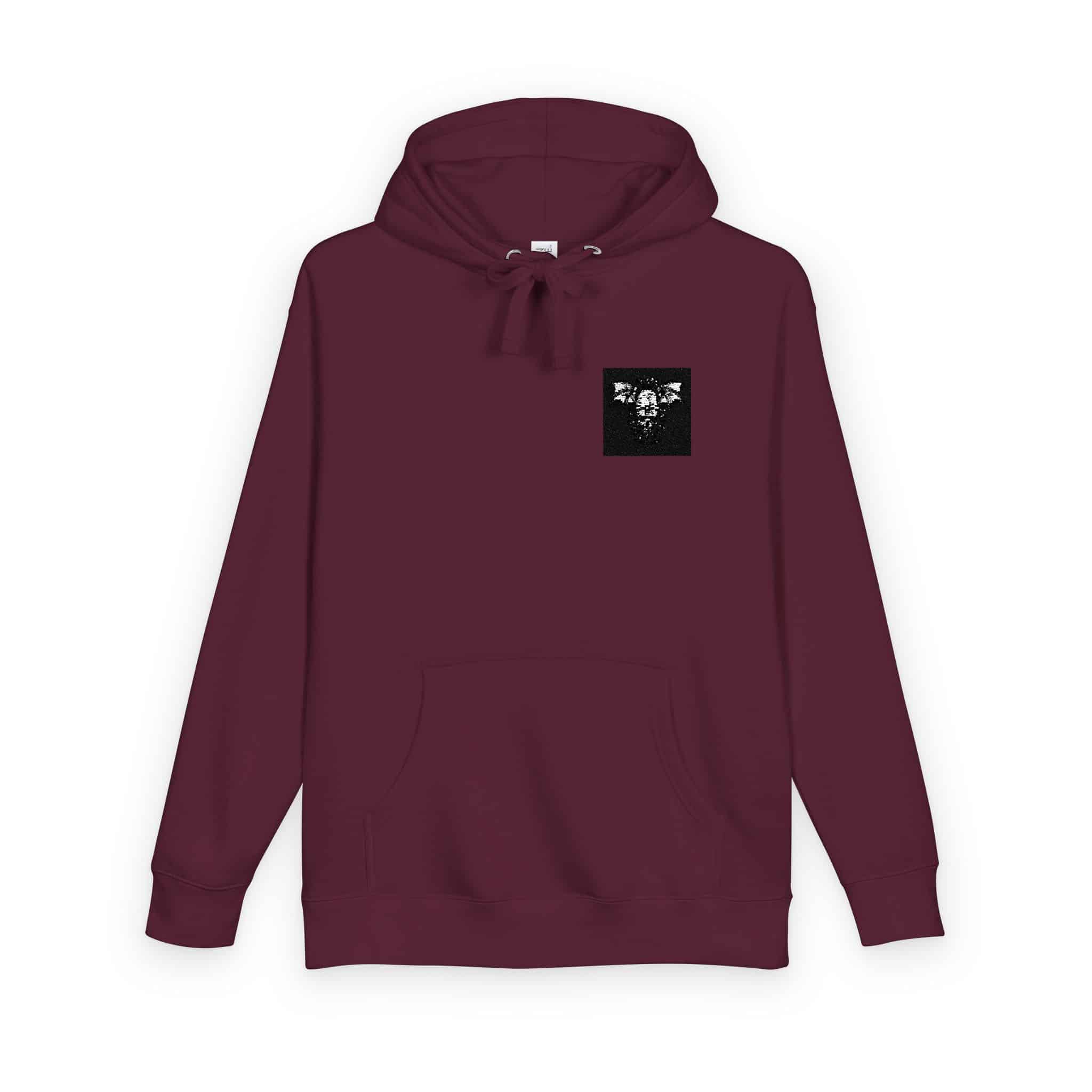 Vintage White Skateboarding Logo Unisex Fleece Hoodie - Image 30