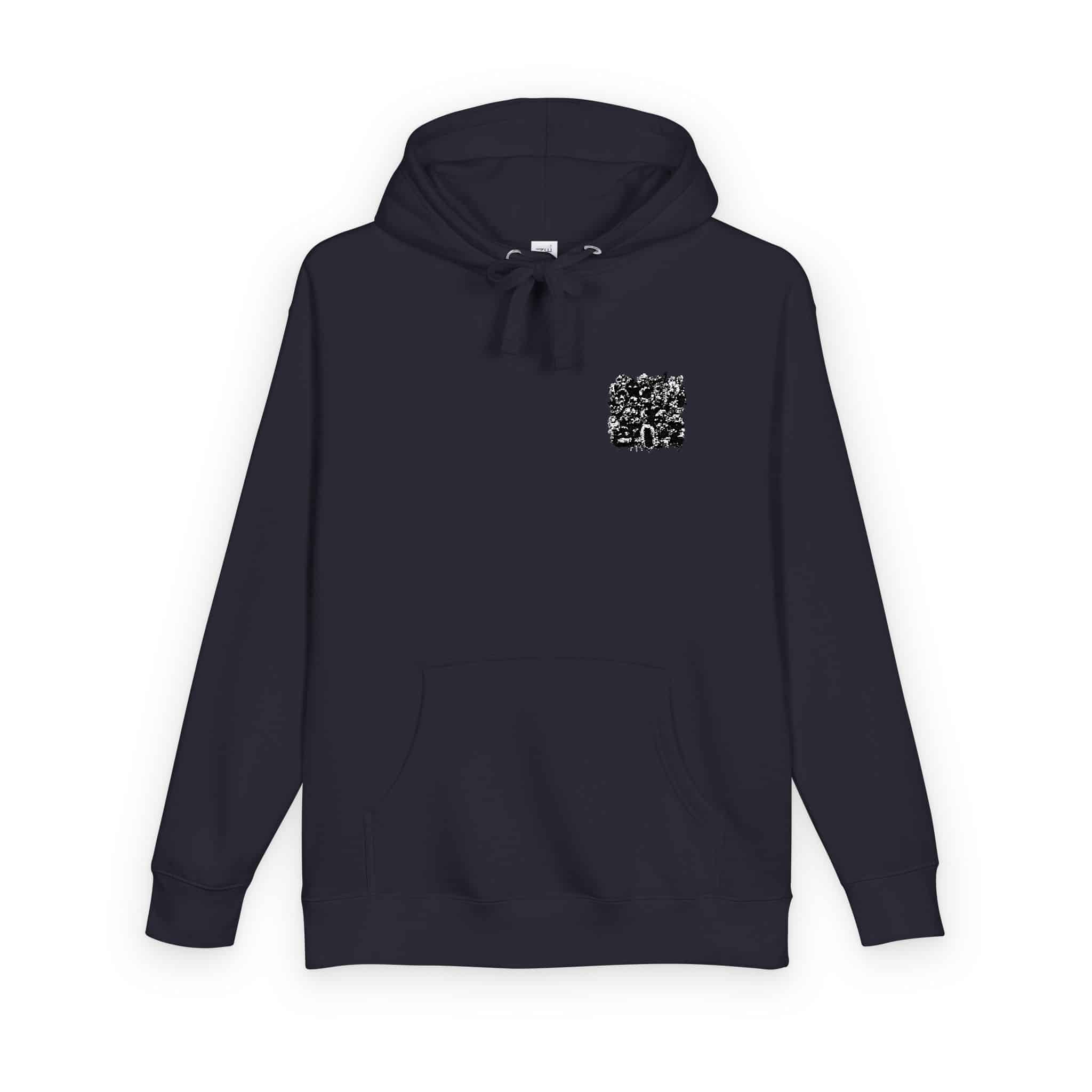 Cluster Grotesque Cartoon Monsters With Open Mouths Fangs Unisex Fleece Hoodie - Image 22