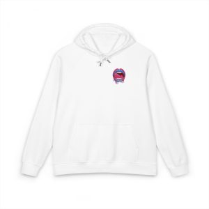 Sexy Lips V11 Unisex Eco Raglan Hoodie Embroidery