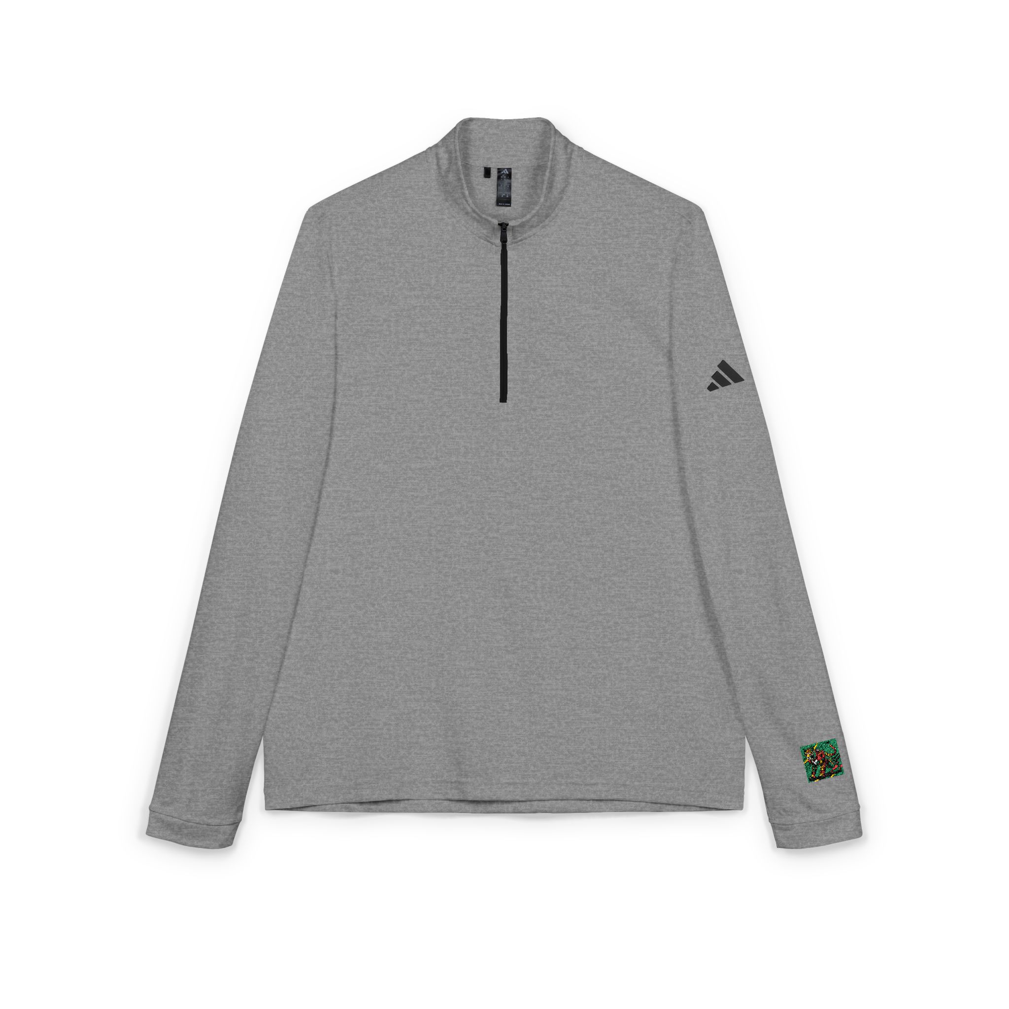 Drawing Cat With Red Tail Adidas Quarter Zip Pullover Embroidery - Image 7