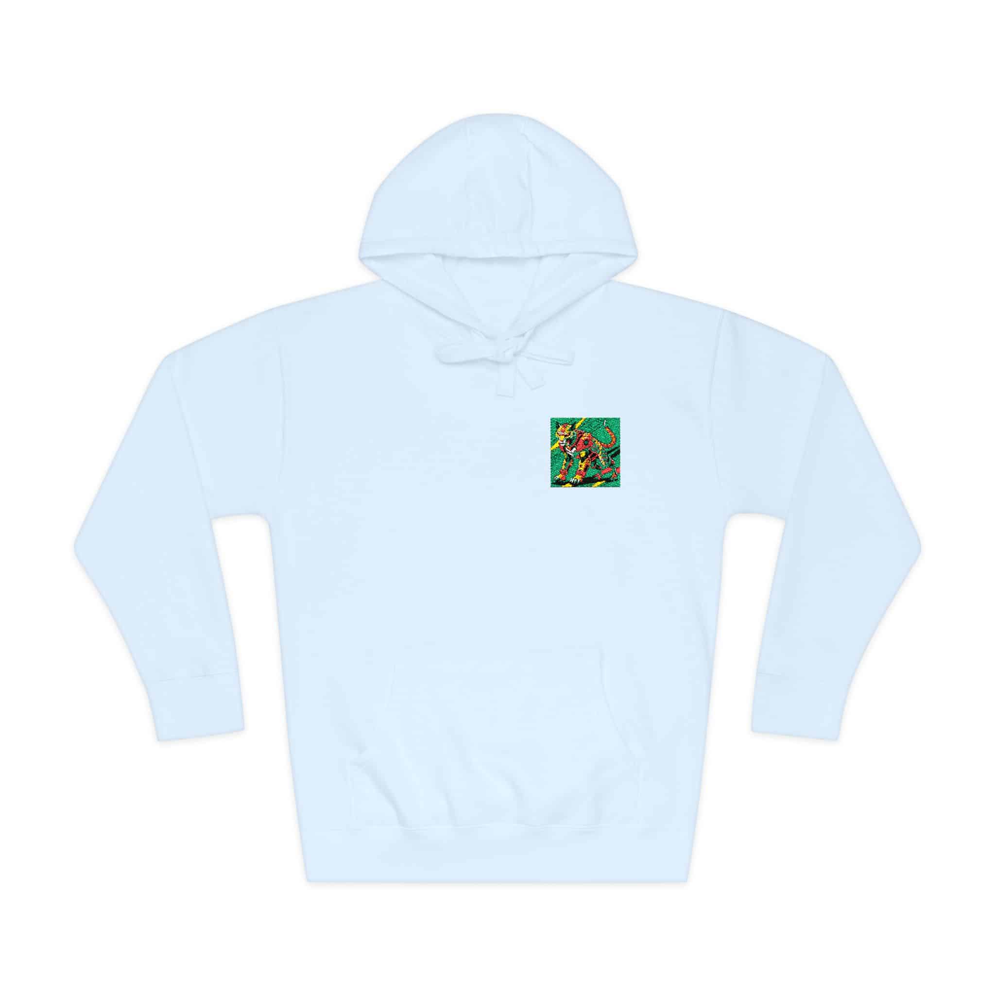 Drawing Cat With Red Tail Unisex Fleece Hoodie - Image 9