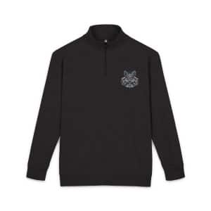 Gothic Sign With Skull Grunge Vintage Design T Shirts (3) Unisex Fleece Pullover Embroidery