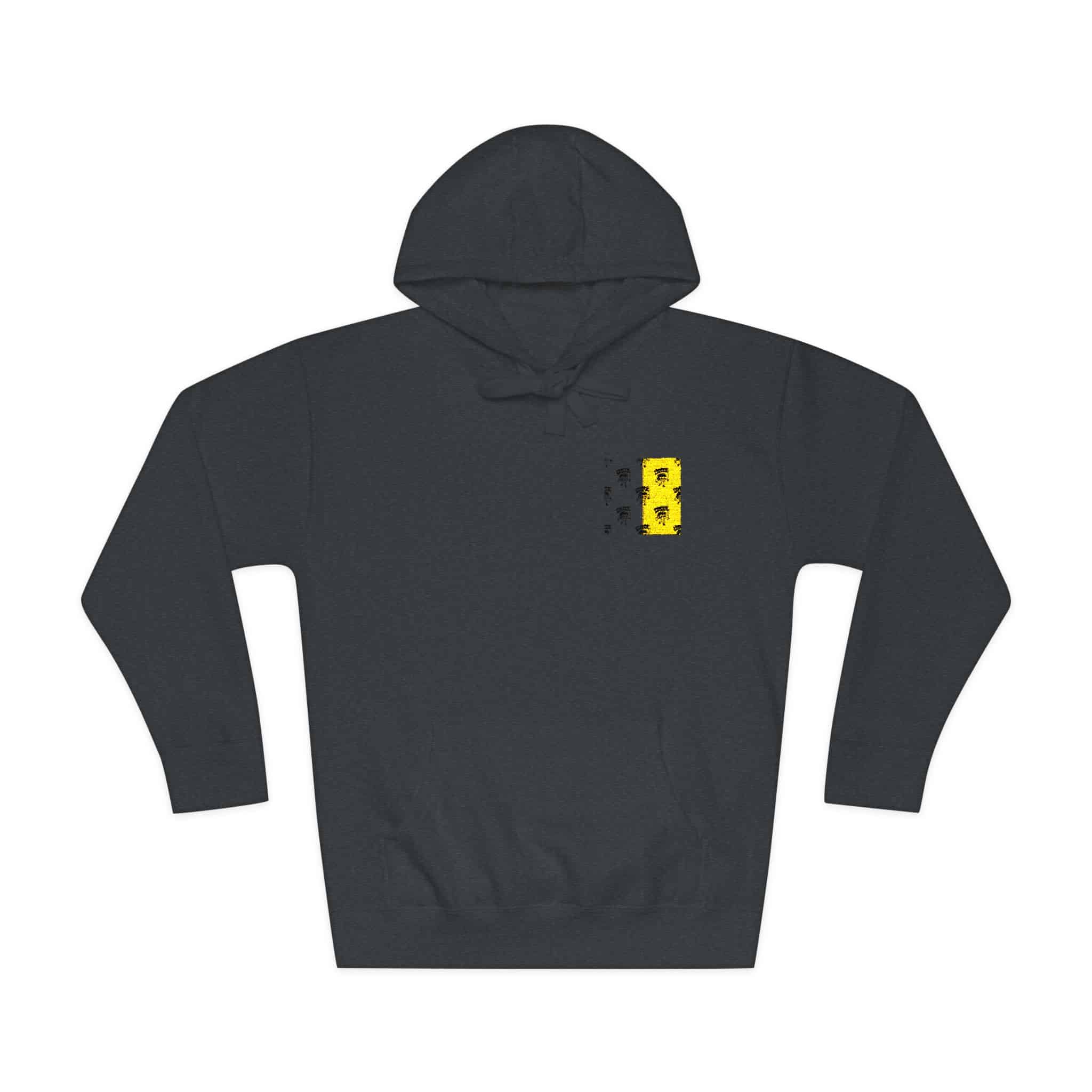 Rider Skull Holding Flag Seamless Pattern Background Illustration Unisex Fleece Hoodie - Image 25