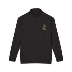 Gothic Sign With Skull Grunge Vintage Design T Shirts (49) Unisex Fleece Pullover Embroidery