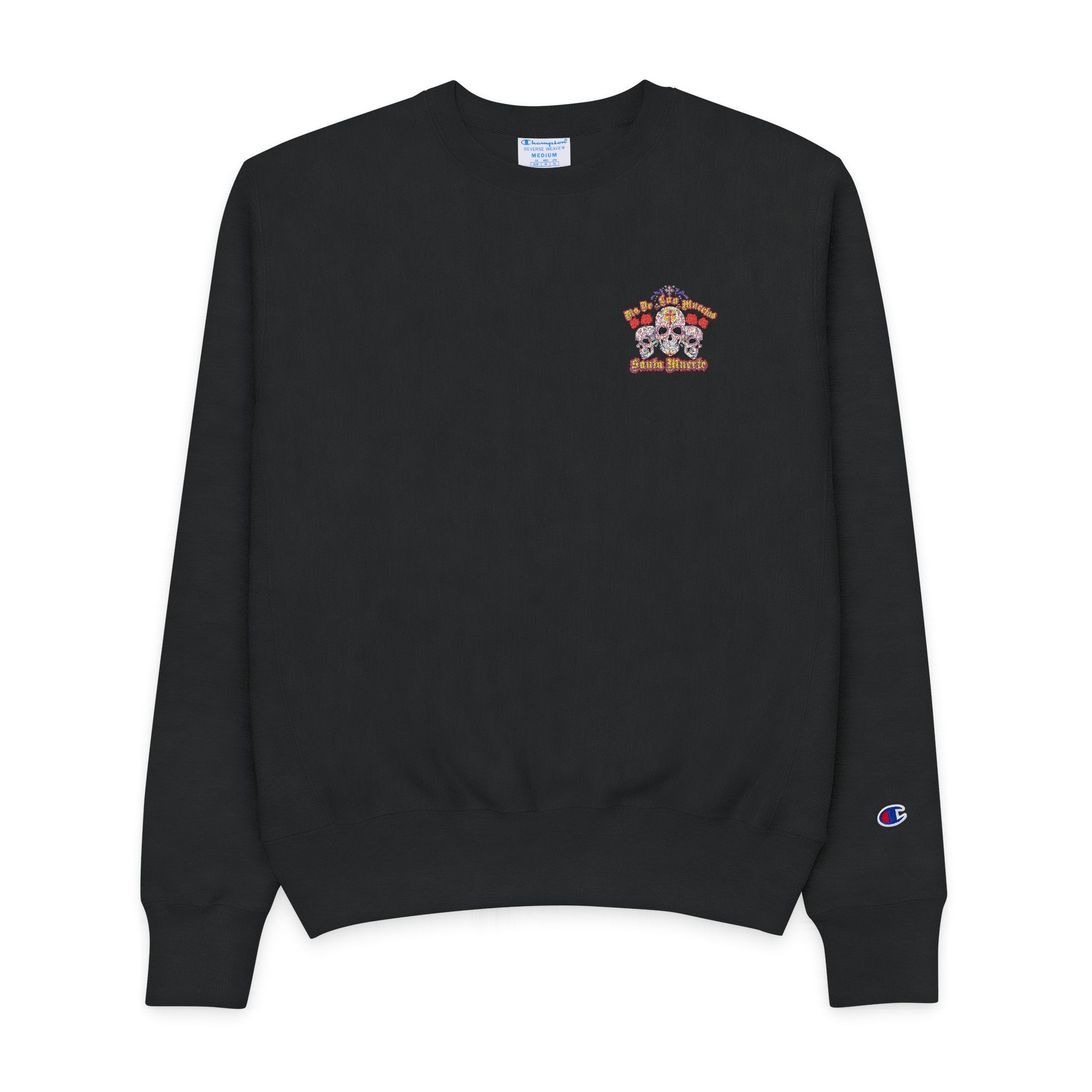 Holy Death Day Dead Mexican Sugar Skull Mens Champion Crewneck Sweatshirt