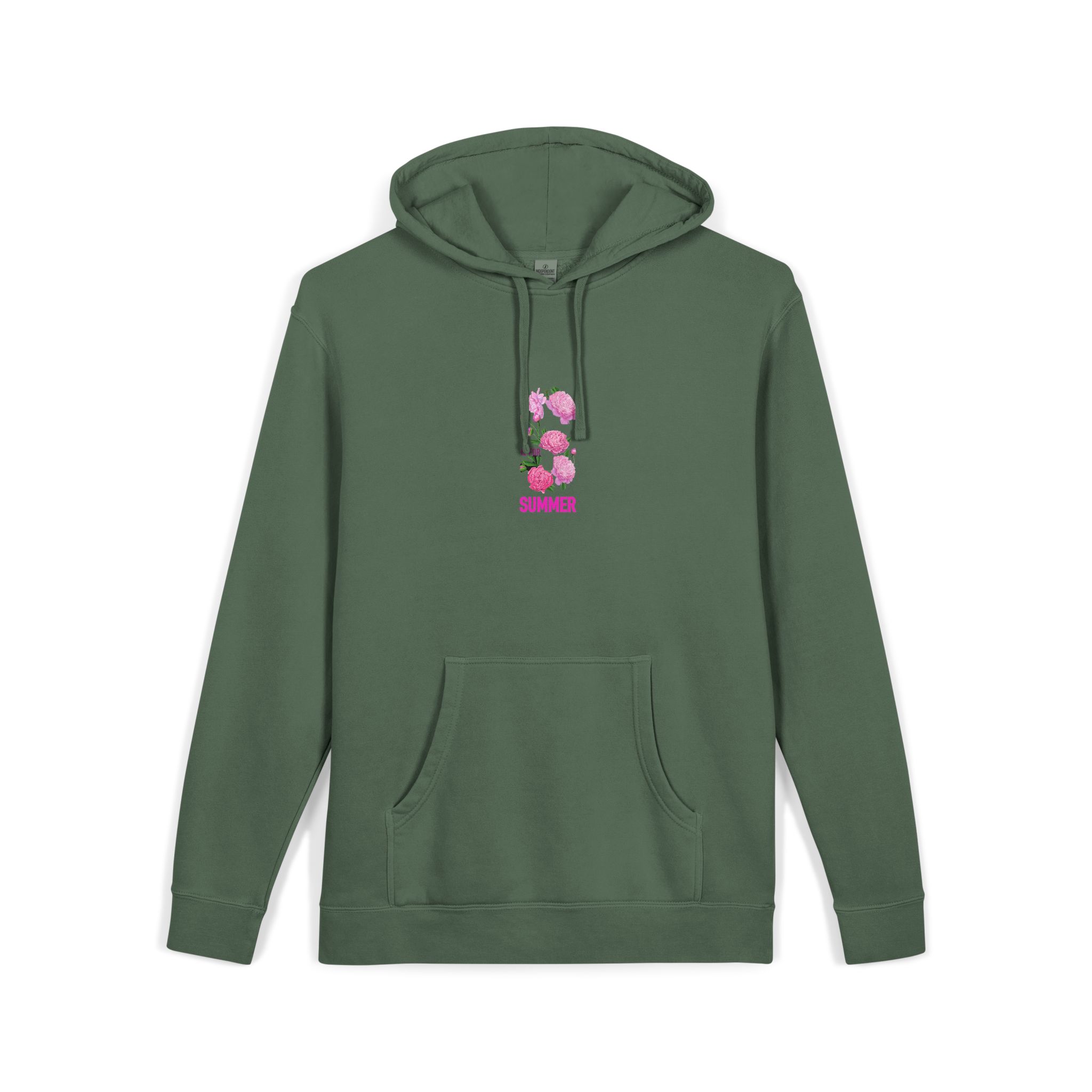 Summer Unisex Pigment Dyed Hoodie Embroidery - Image 15