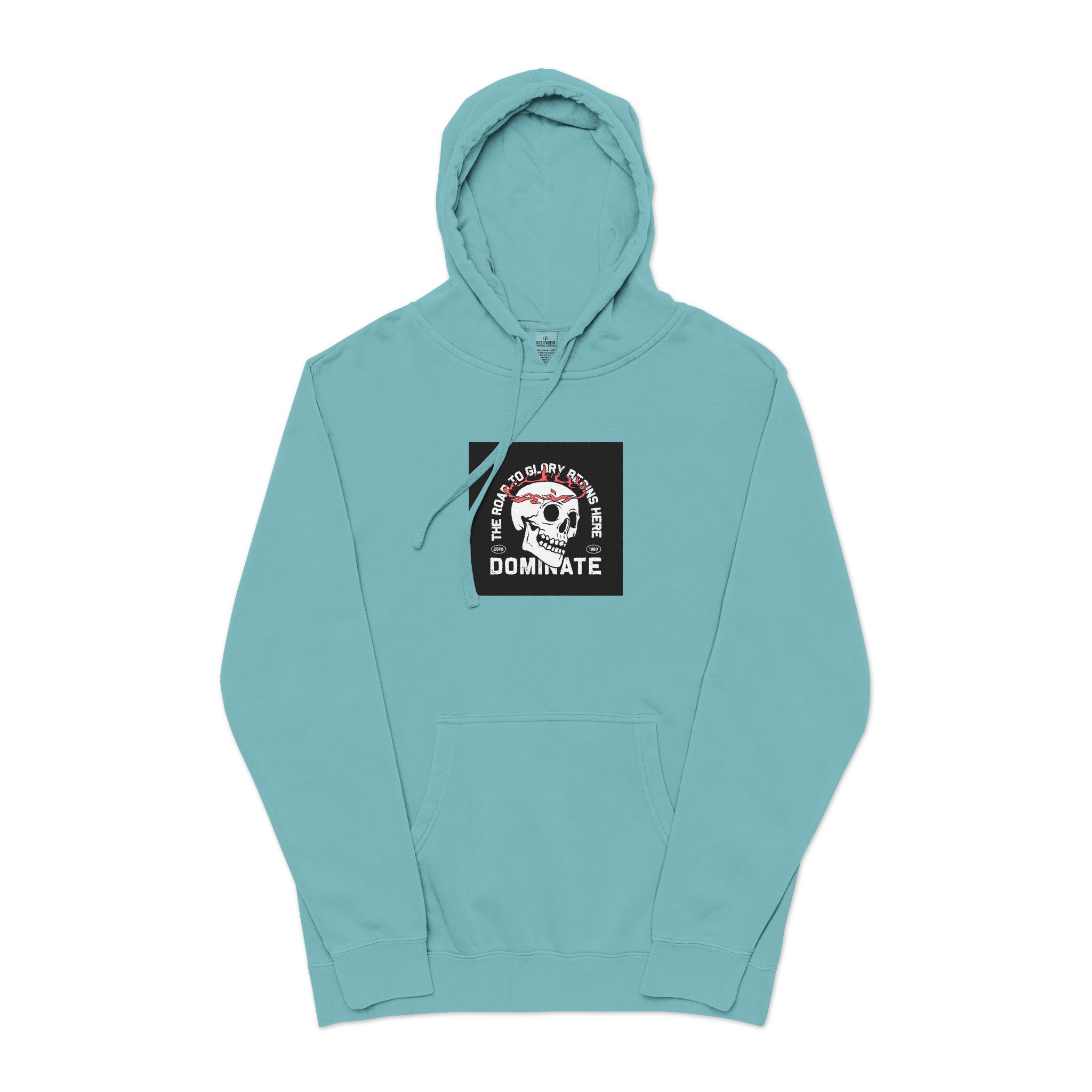Streetwear Dark Skull Graphic Tshirt Design Vector Template Unisex Pigment Dyed Hoodie Embroidery - Image 9