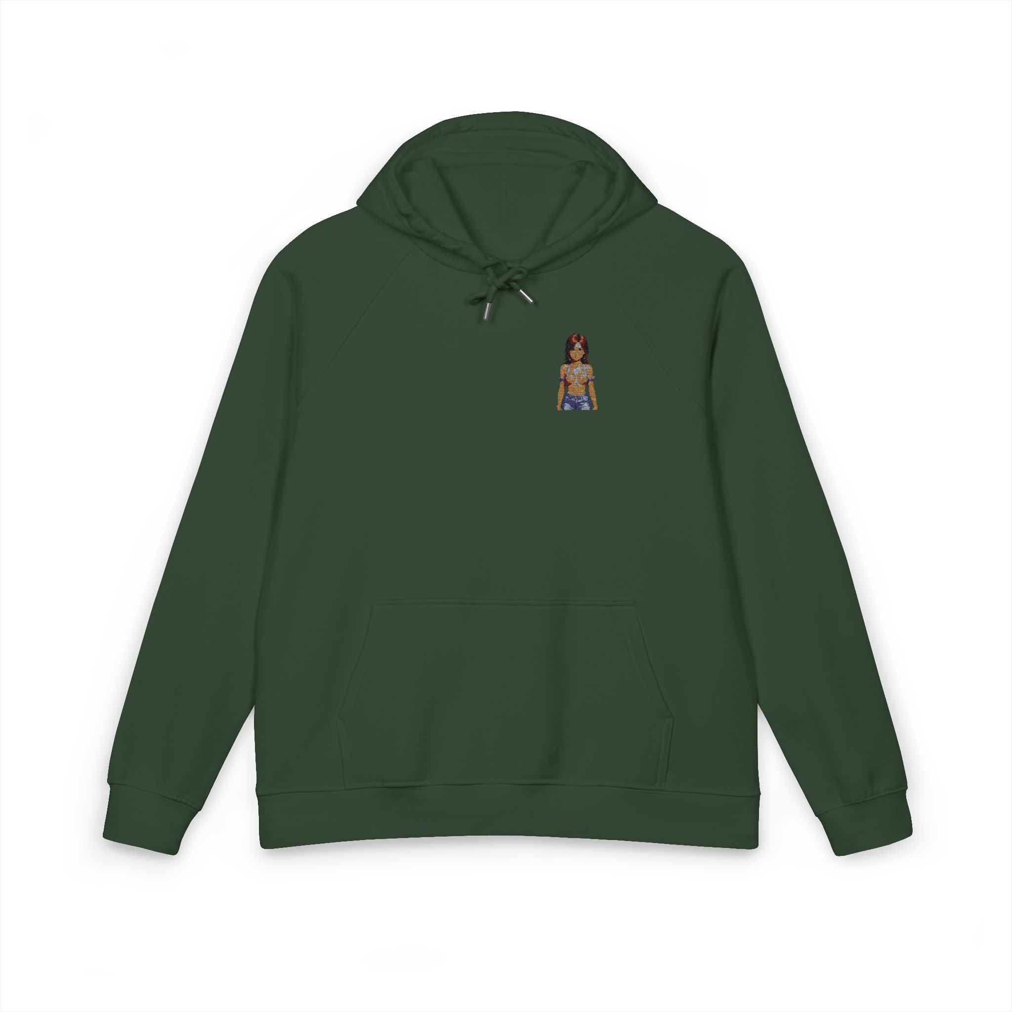 Super Sexy Girl V22 Unisex Eco Raglan Hoodie Embroidery - Image 13