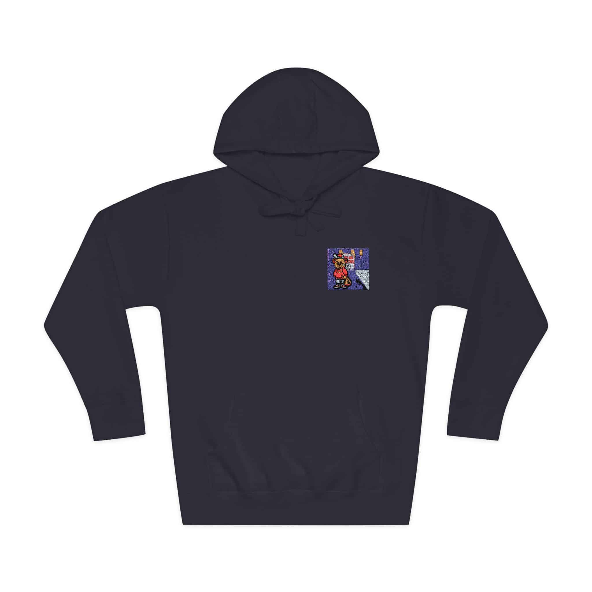 Bear Gangster Member Steals Money Unisex Fleece Hoodie - Image 21