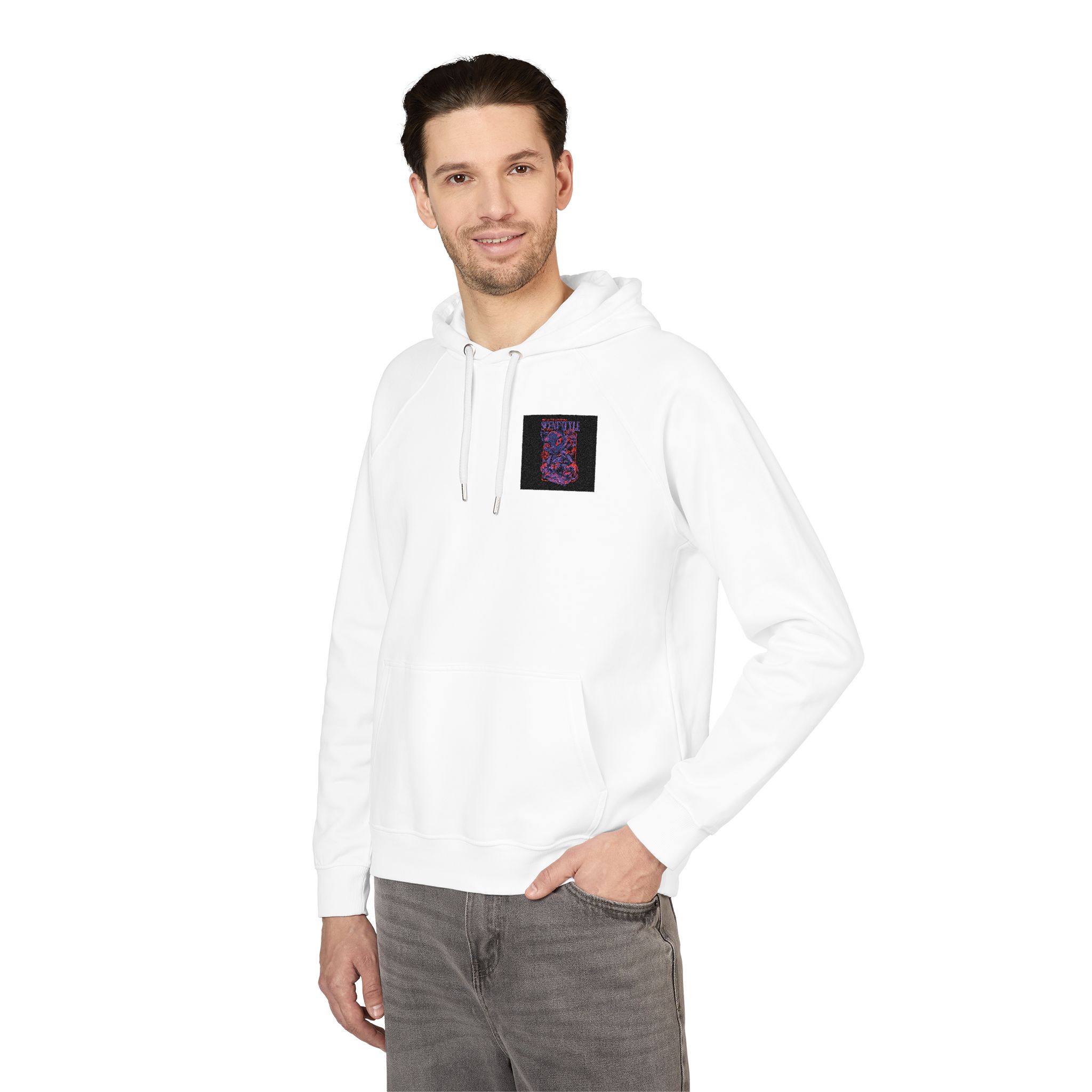 Scenestyle Unisex Eco Raglan Hoodie Embroidery - Image 4