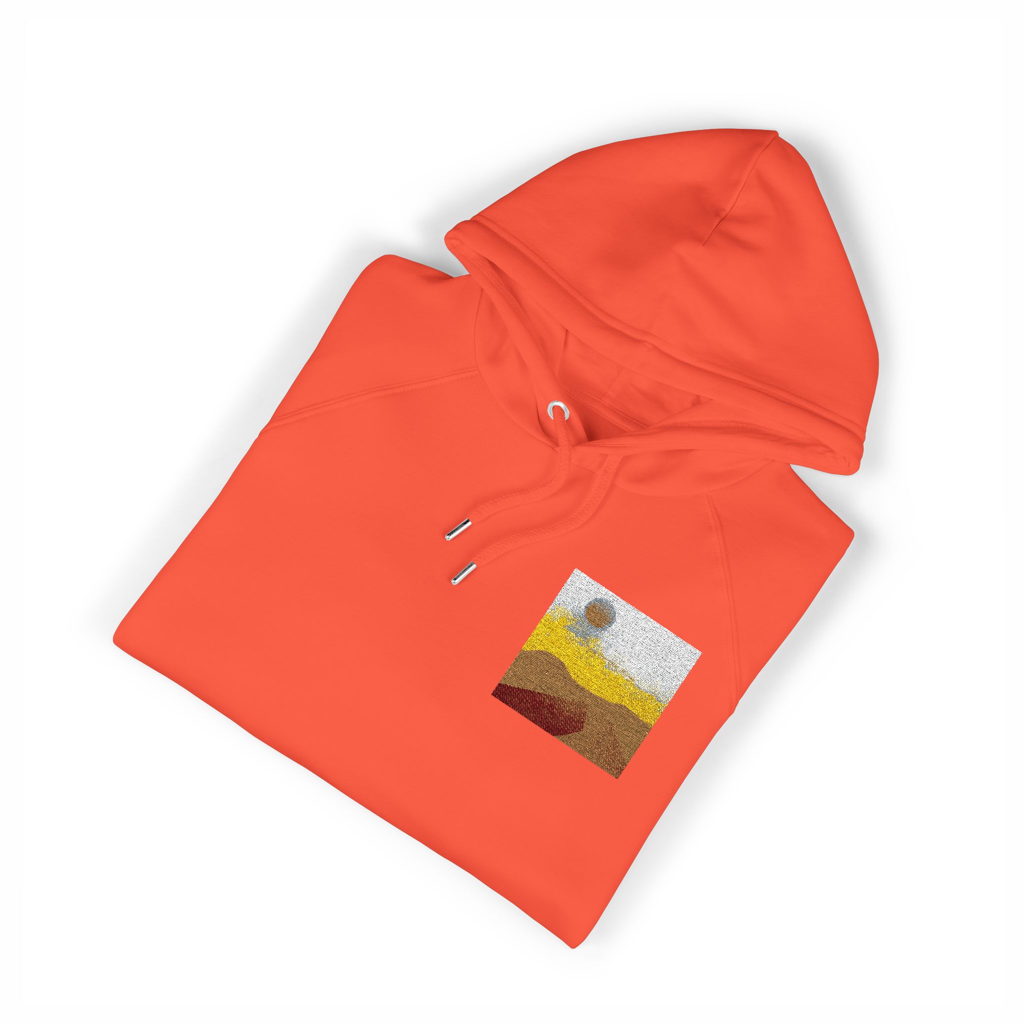 Dreamy Motivational Card Template Social Media Landscape Unisex Eco Raglan Hoodie Embroidery - Image 7