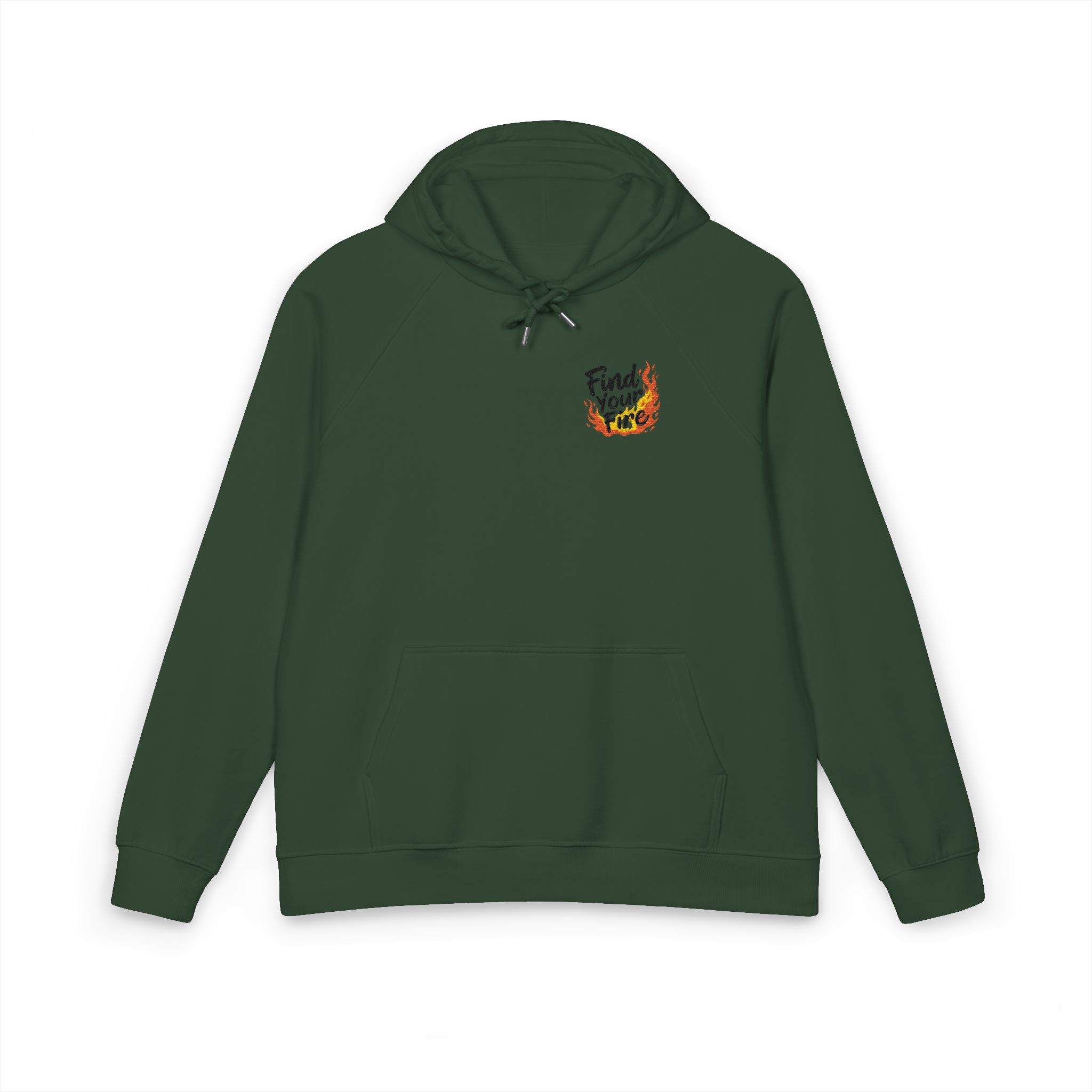 Find Your Fire Unisex Eco Raglan Hoodie Embroidery - Image 13
