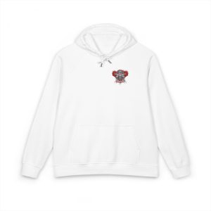 Gothic Sign With Skull Grunge Vintage Design T Shirts (21) Unisex Eco Raglan Hoodie Embroidery